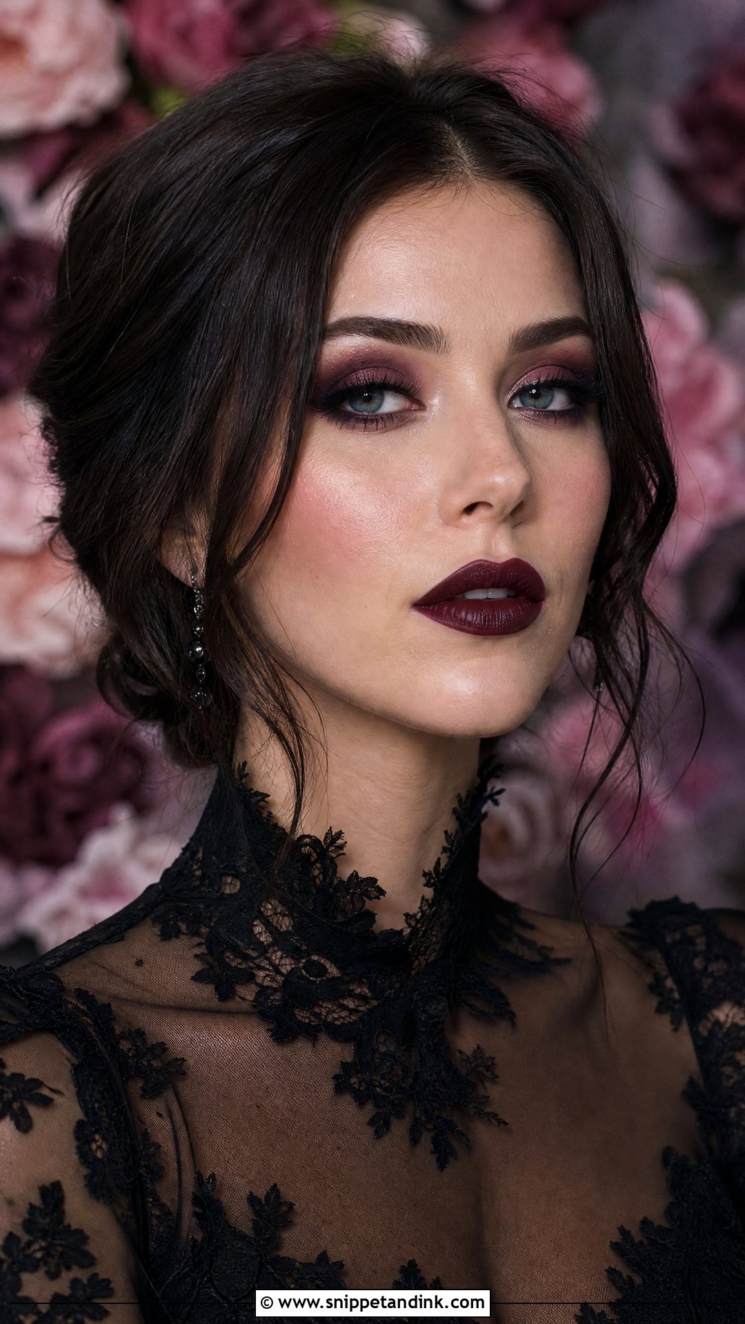Romantic Goth Bridal Makeup - Snippet and Ink - 25 Gothic Wedding Makeup Ideas