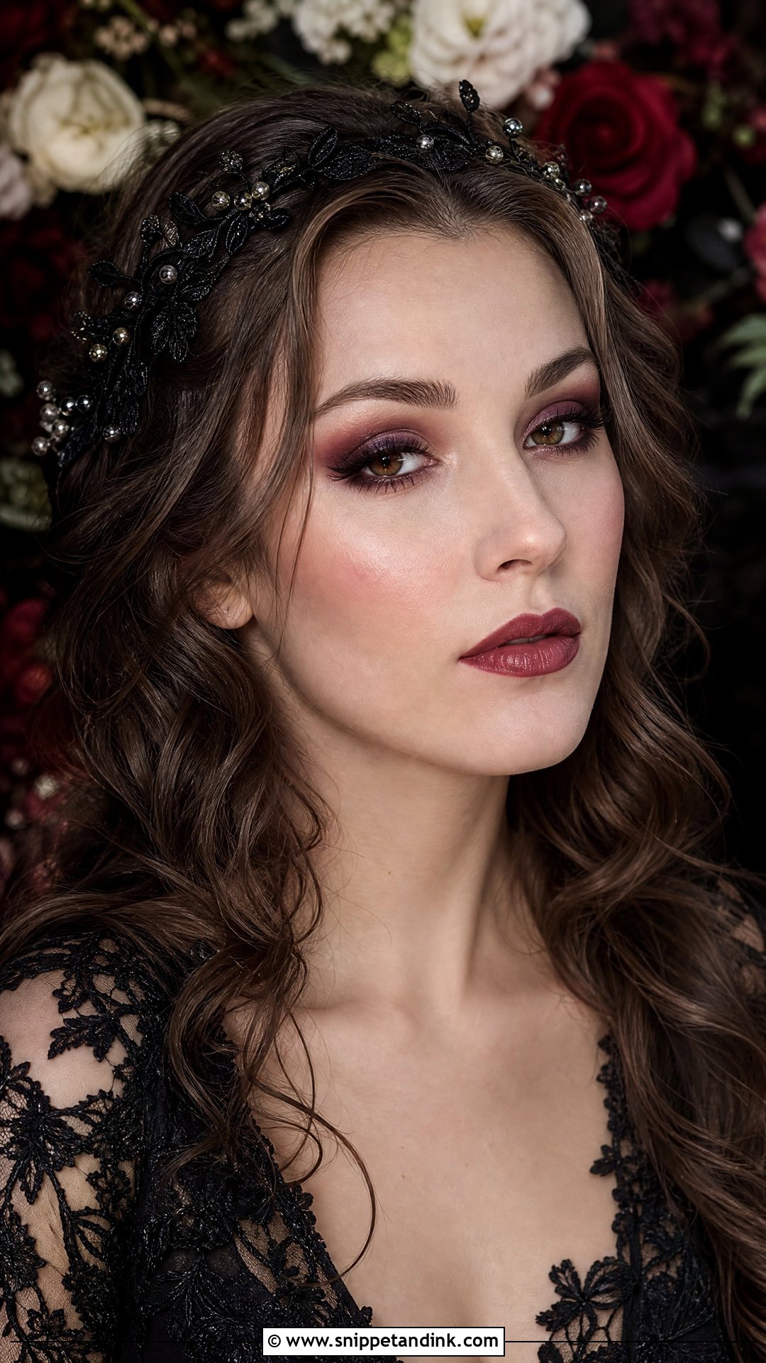 Romantic Goth Wedding Makeup - Snippet and Ink - 20 Gothic Wedding Makeup Brides