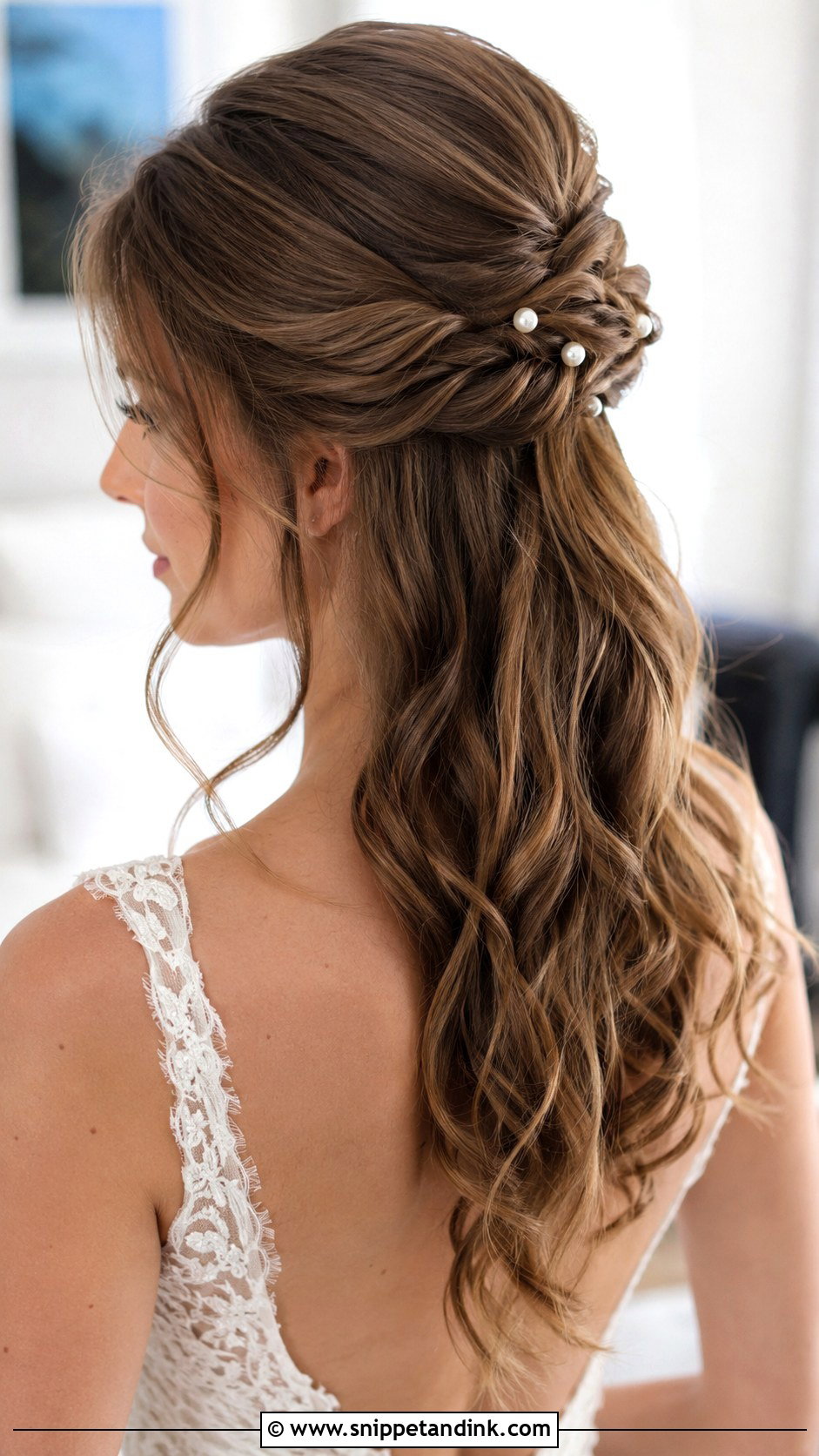 Romantic Half Up Half Down - Snippet and Ink - 20 Glamorous Wedding Hair Ideas