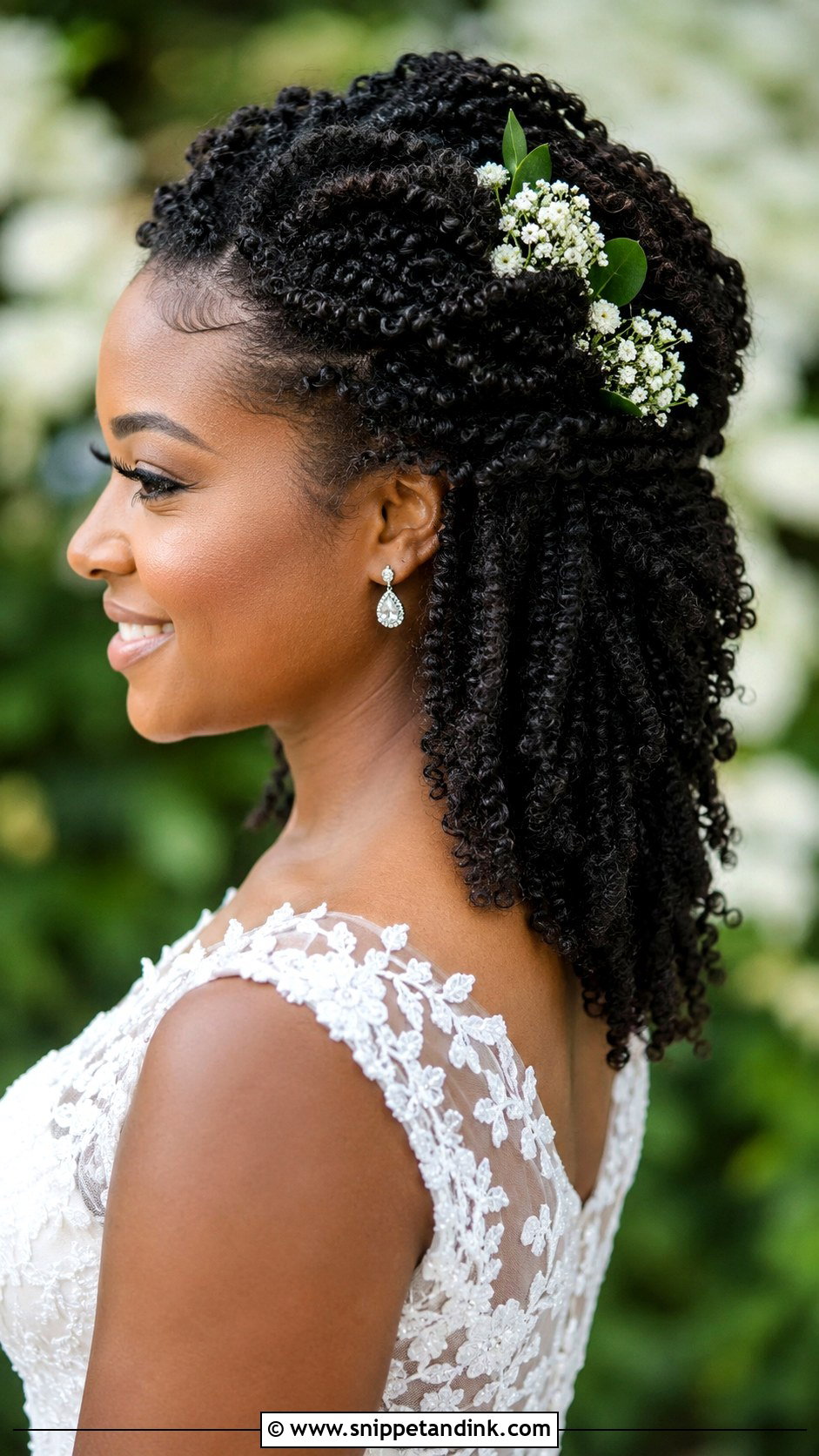 Romantic Half Up Half Down Twist Out - Snippet and Ink - 30 4c Wedding Hairstyles