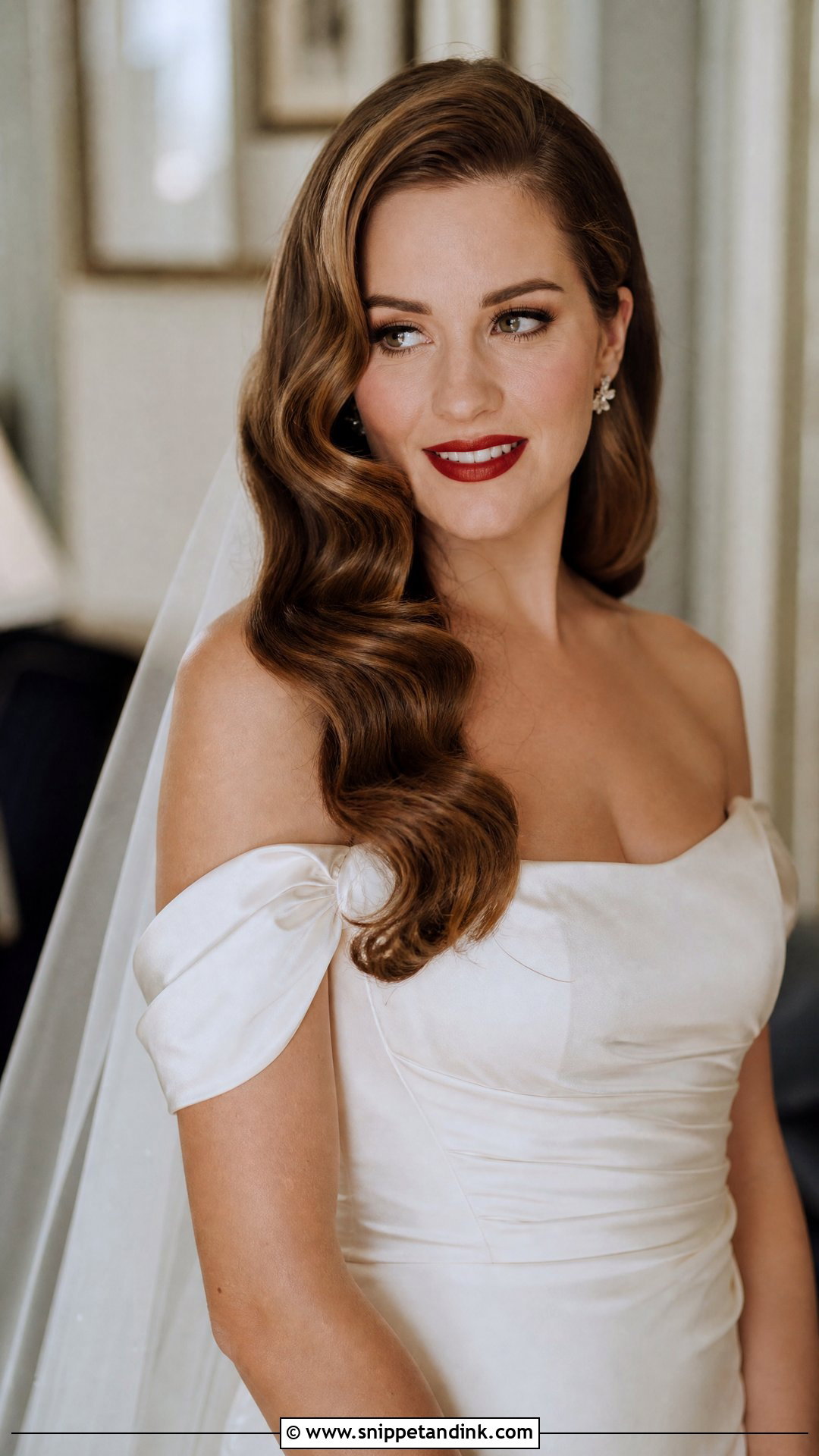Romantic Hollywood Waves - Snippet and Ink - 20 Simple Bridal Hairstyles
