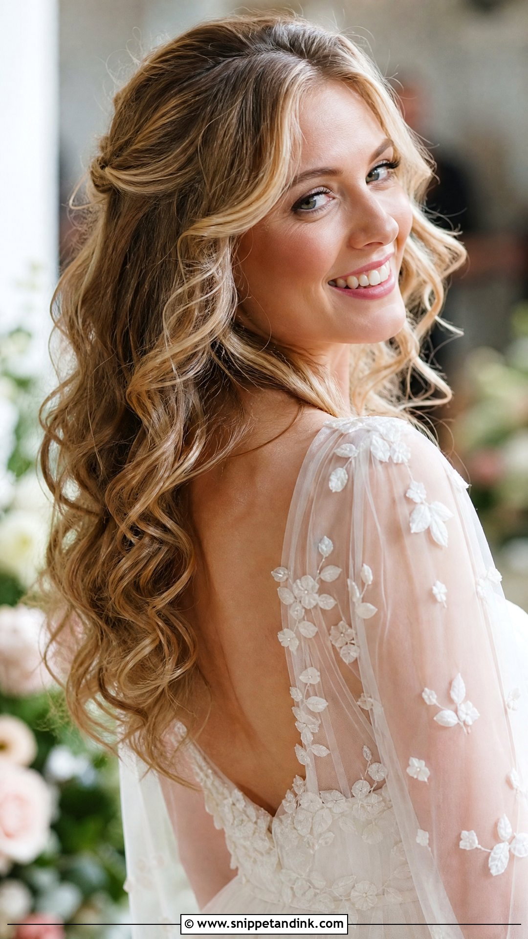 Romantic Loose Curls - Snippet and Ink - 20 Timeless Wedding Hair Ideas