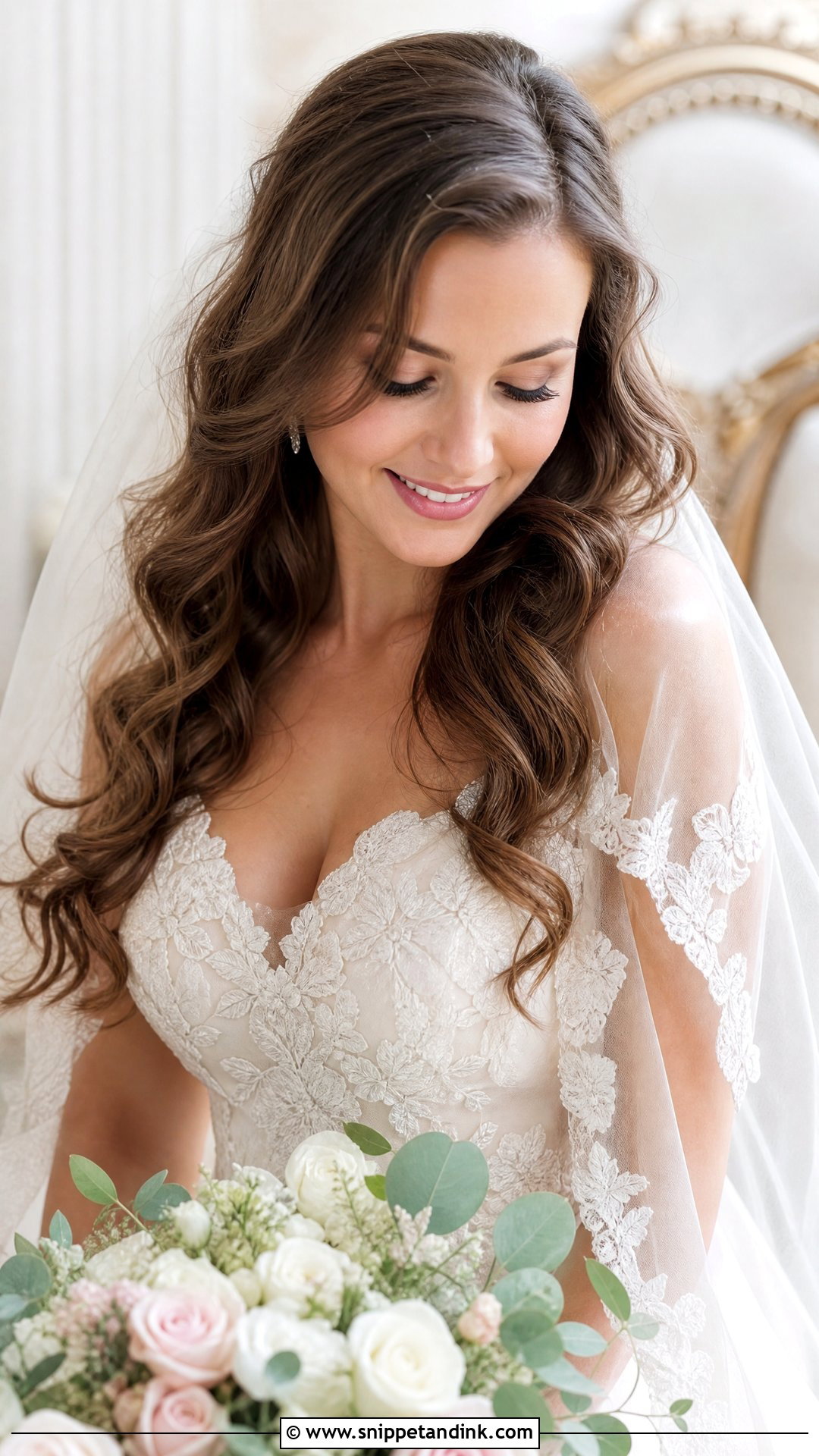 Romantic Loose Curls - Snippet and Ink - 20 Wedding Hairstyles 2024