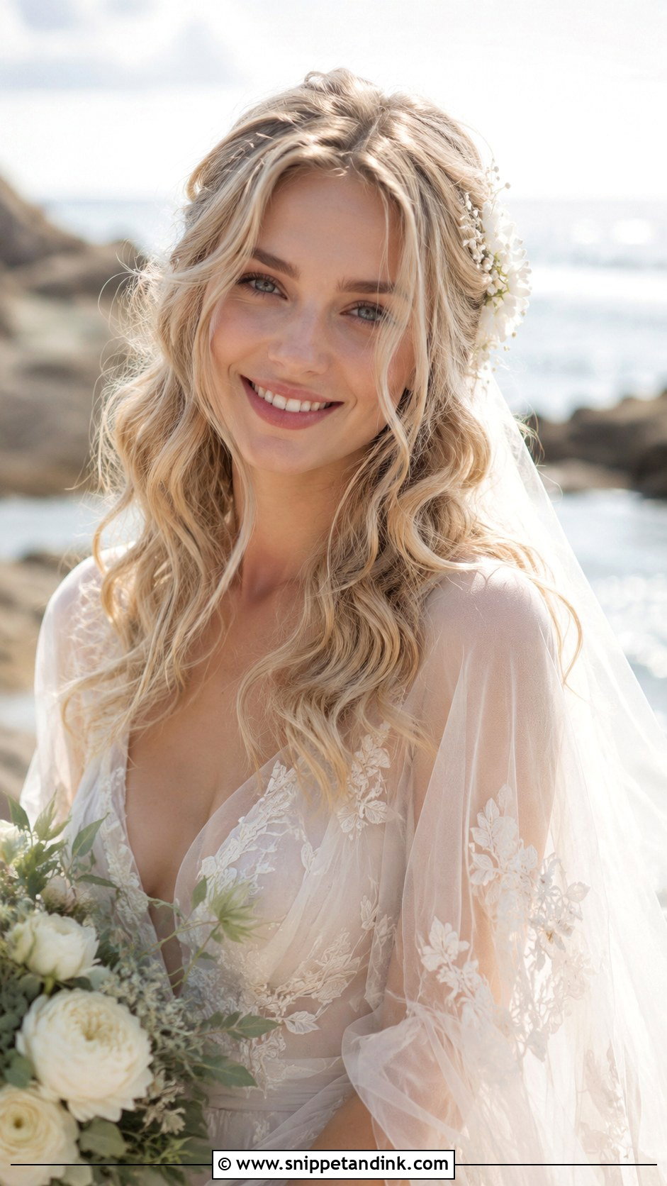 Romantic Loose Curls - Snippet and Ink - 25 Elegant Wedding Hair Ideas
