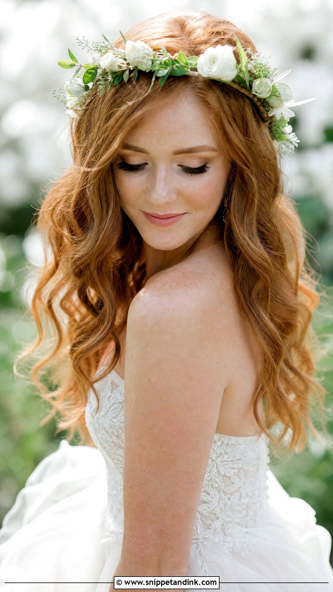 Romantic Loose Curls Wedding Hairstyle - Snippet and Ink - 20 Traditional Wedding Hairstyles