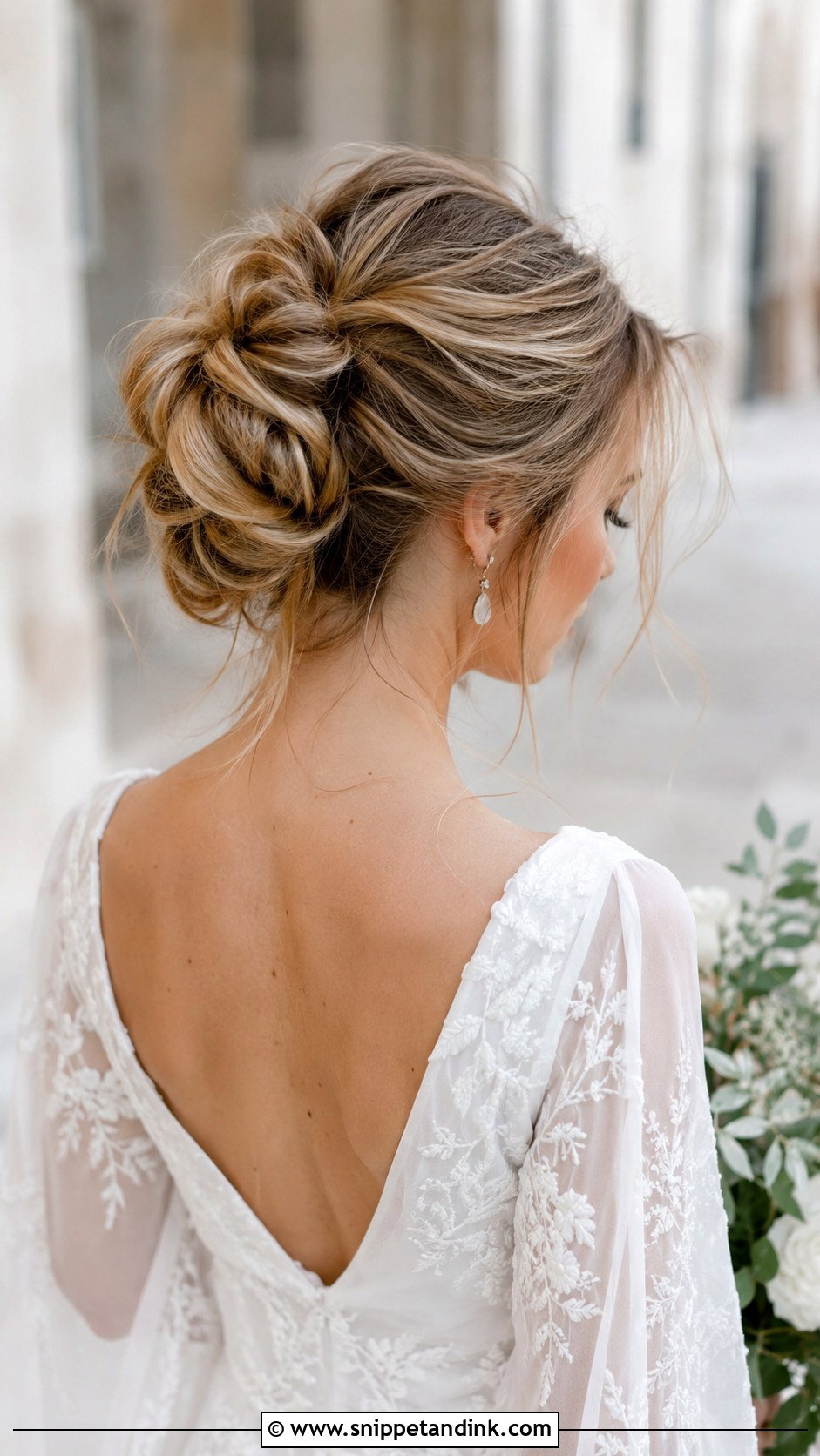 Romantic Loose French Twist - Snippet and Ink - 30 French Twist Wedding Hair Ideas