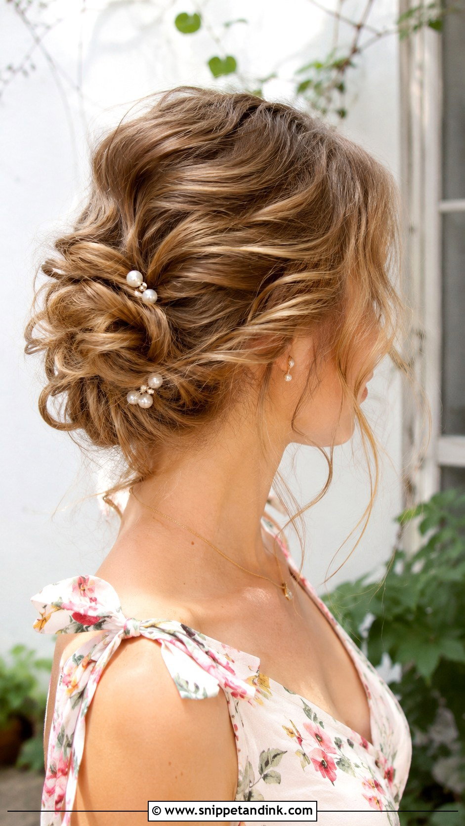 Romantic Loose Updo - Snippet and Ink - 20 Hair for Wedding Guest Medium Ideas