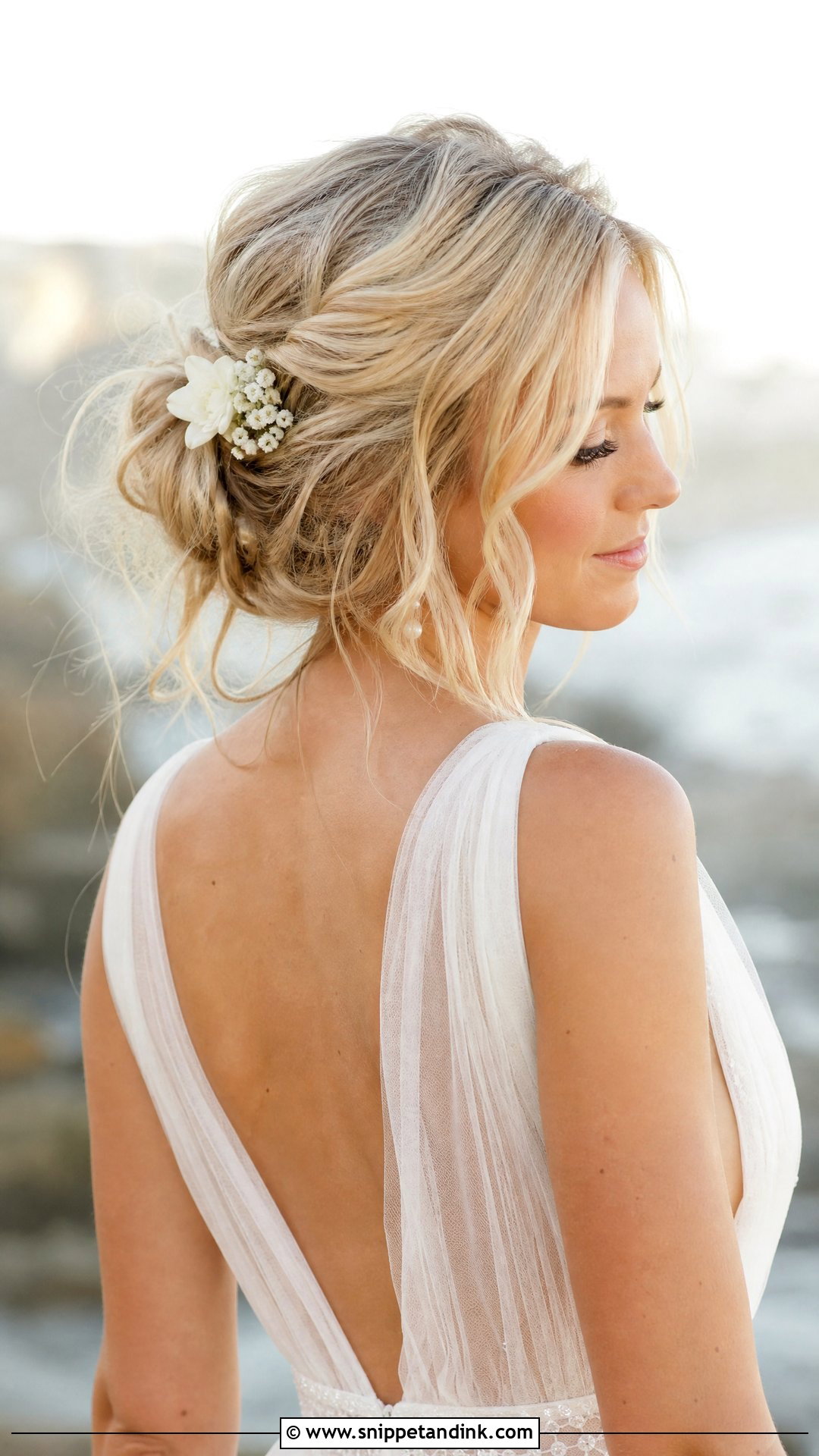 Romantic Loose Updo - Snippet and Ink - 20 Updo Wedding Hairstyles for Bride