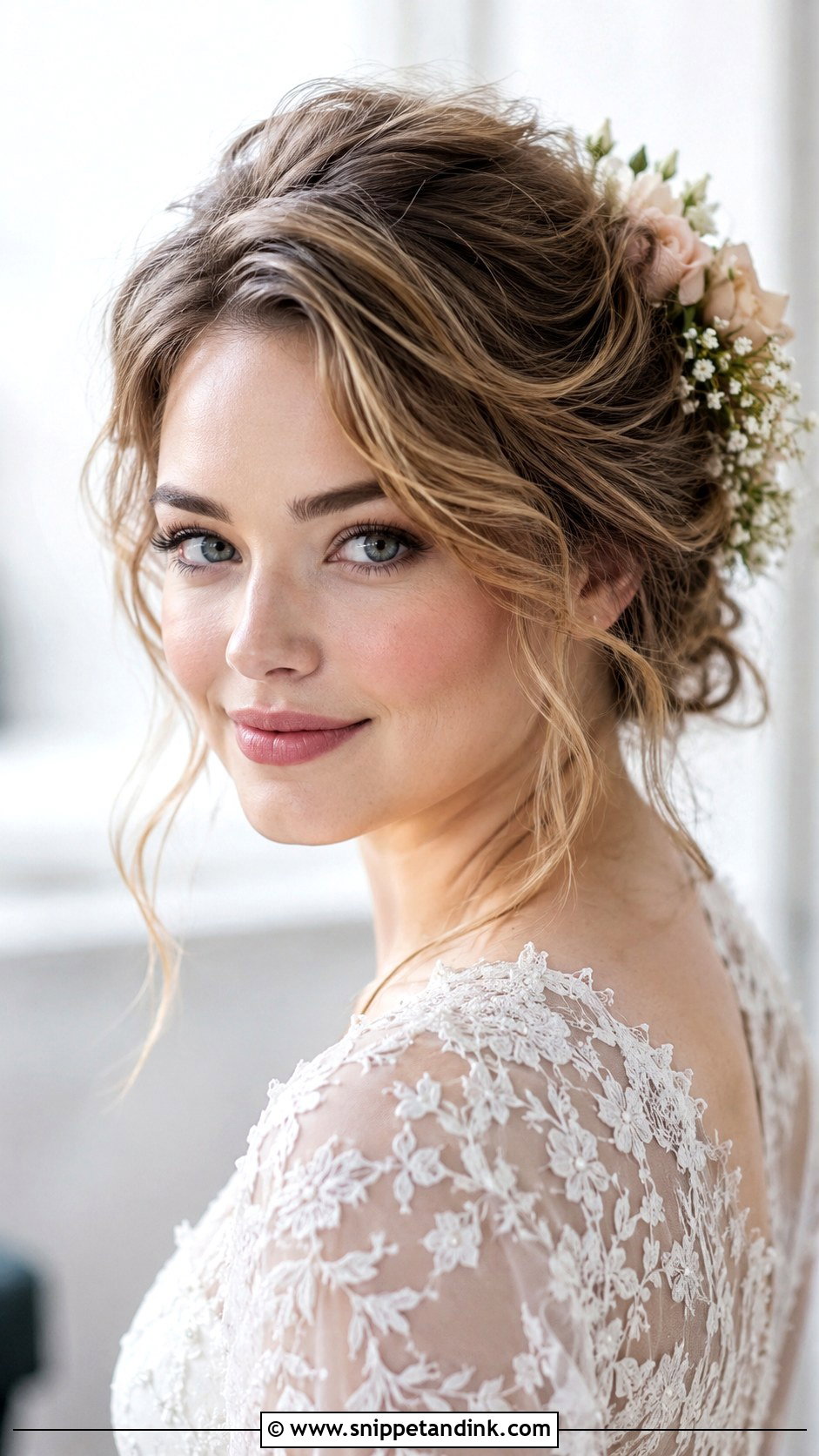 Romantic Loose Updo - Snippet and Ink - 25 Round Face Hairstyles for Wedding