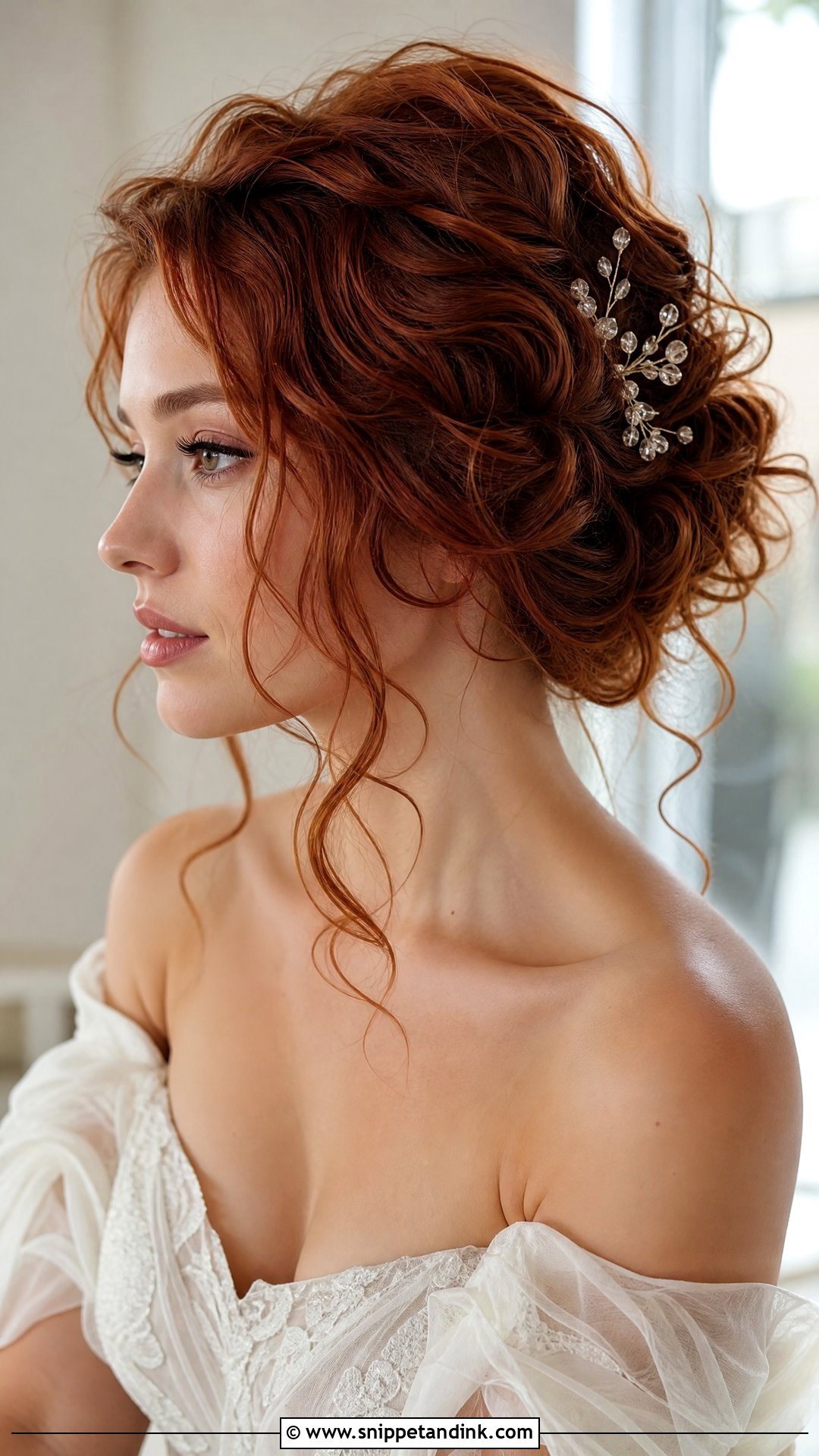 Romantic Loose Updo With Curls - Snippet and Ink - 20 Classic Bridal Hair Ideas