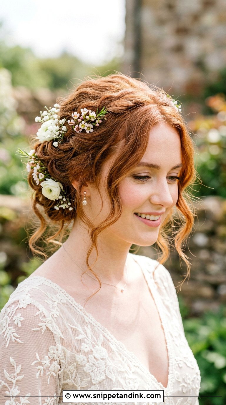 Romantic Loose Updo for Brides - Snippet and Ink - 20 Bride Hair Ideas