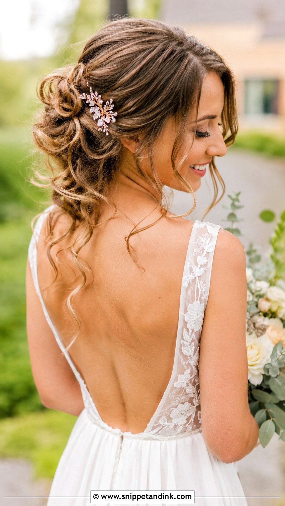 Romantic Loose Updo for Long Hair - Snippet and Ink - 30 Hairstyles for Long Hair Wedding