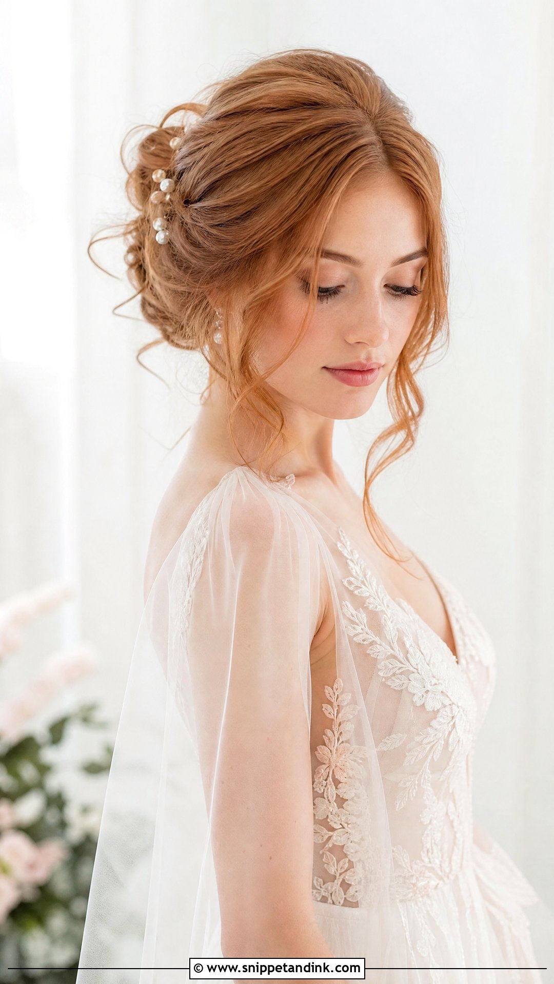Romantic Loose Updo for Wedding - Snippet and Ink - 20 Up Hairstyles for Wedding