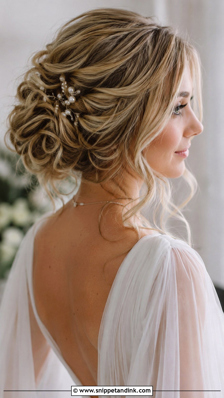 Romantic Loose Updo - Snippet and Ink - 20 Black Tie Wedding Hair Ideas