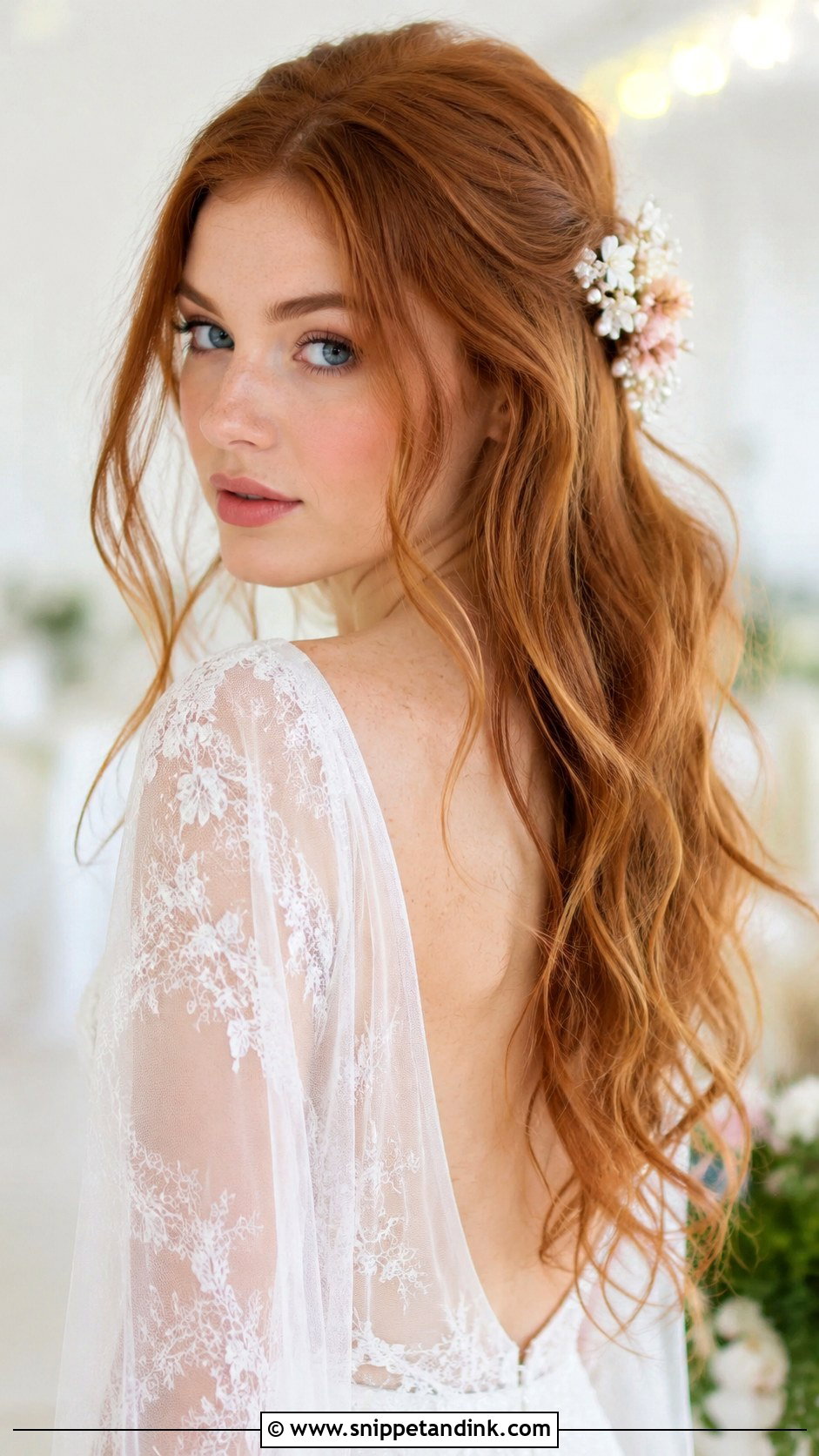 Romantic Loose Waves - Snippet and Ink - 35 Bride Hair Ideas