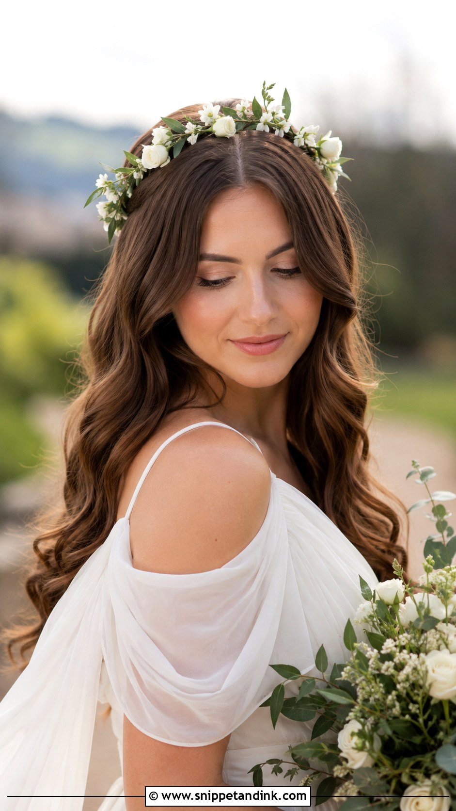 Romantic Loose Waves Wedding Hairstyle - Snippet and Ink - 30 Bride Hairstyle Ideas