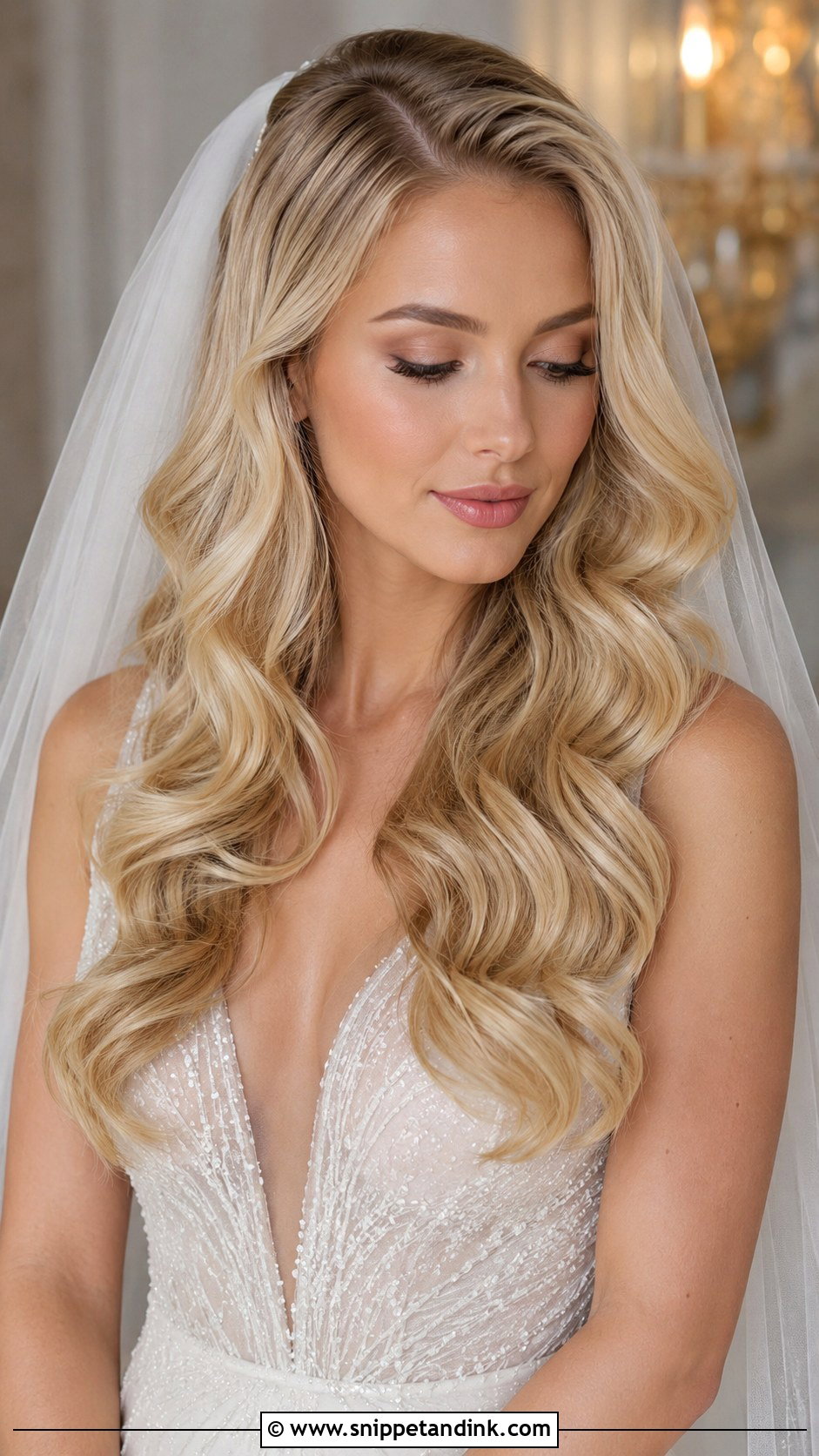 Romantic Loose Waves for Long Hair - Snippet and Ink - 35 Hairstyles for Wedding