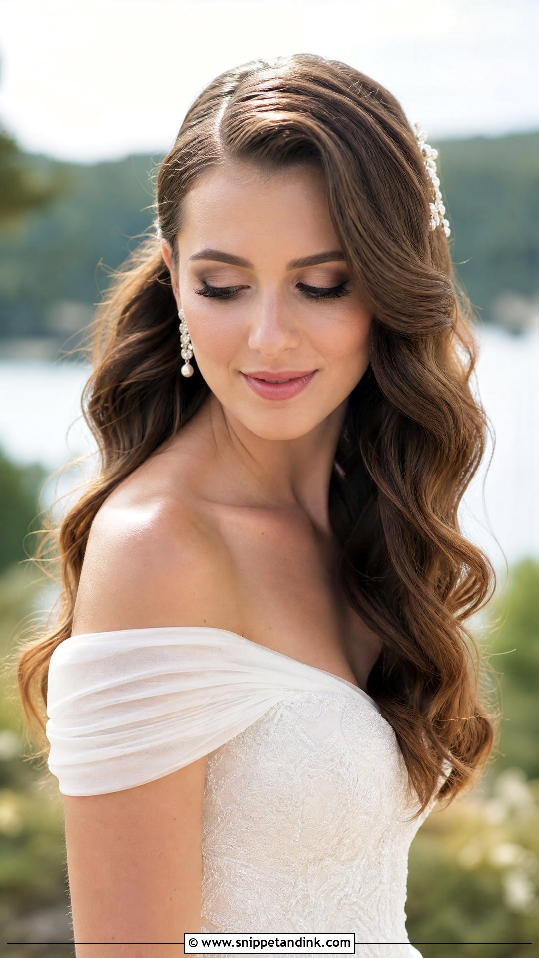 Romantic Loose Waves for Wedding Day - Snippet and Ink - 20 Hairstyles for the Bride