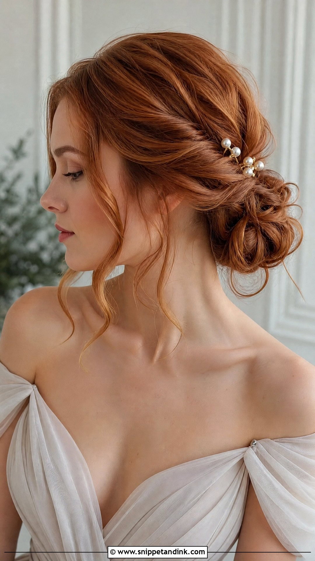 Romantic Low Bun with Twists - Snippet and Ink - 20 Wedding Guest Hair Long Ideas