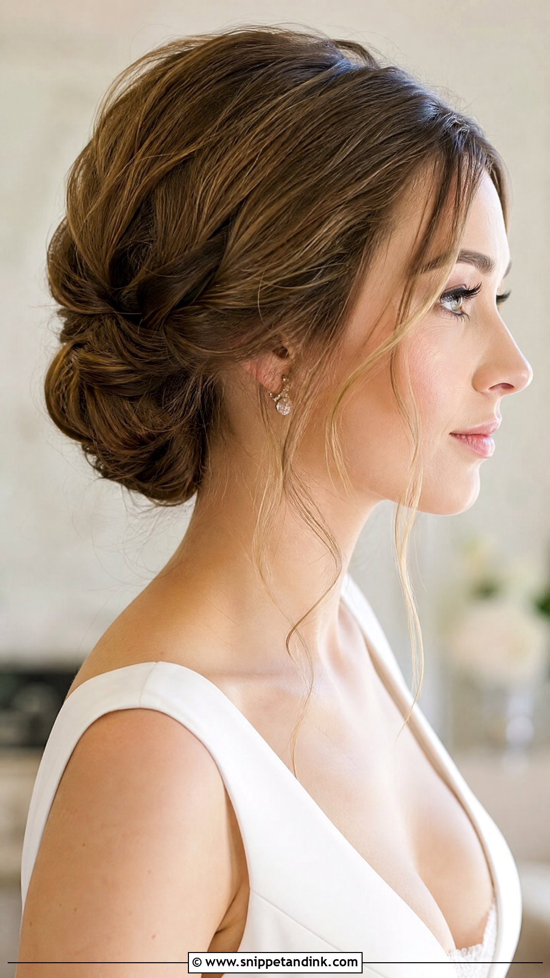 Romantic Low Chignon - Snippet and Ink - 20 Princess Wedding Hair Ideas