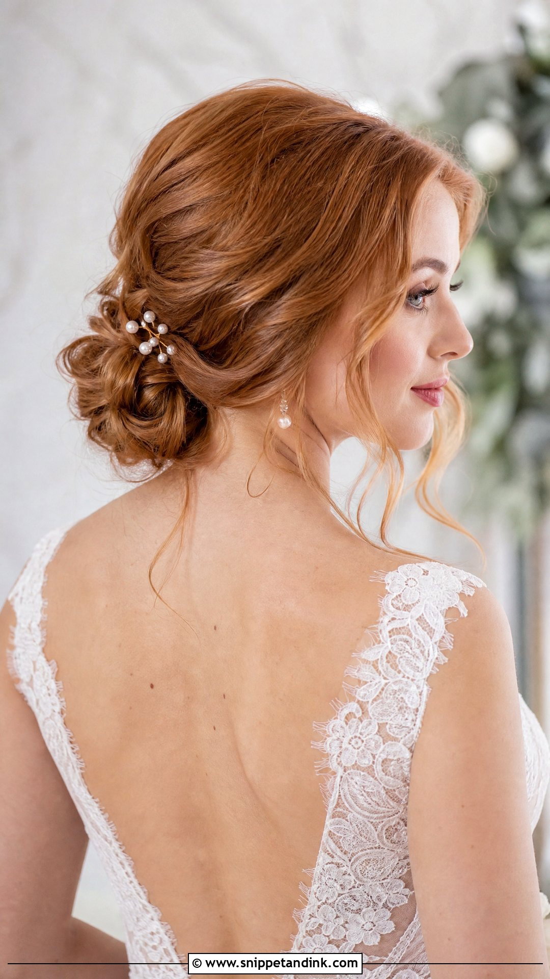 Romantic Low Chignon - Snippet and Ink - 30 Glam Bridal Hair Ideas