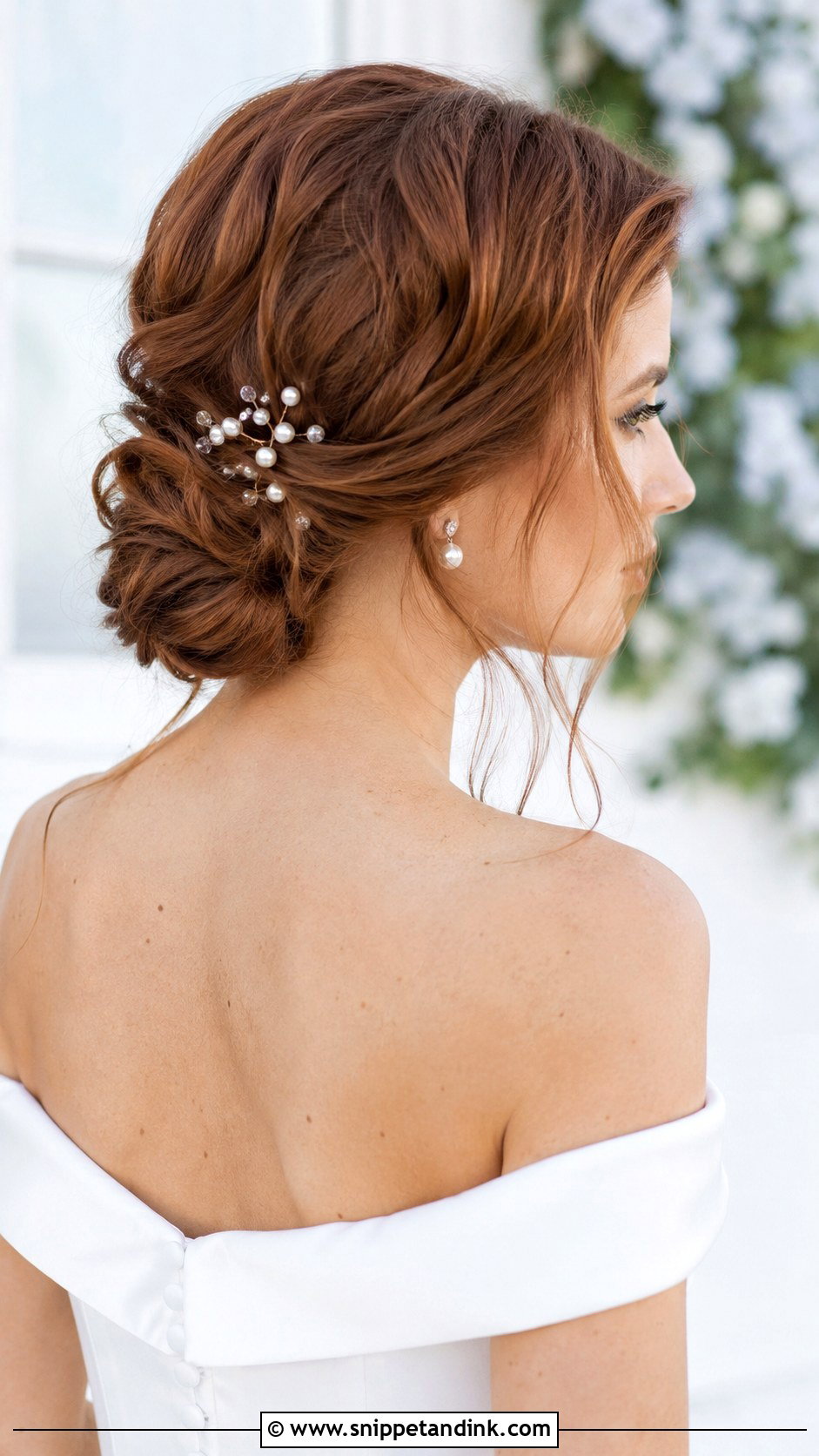 Romantic Low Chignon Updo - Snippet and Ink - 20 Up Do Wedding Hairstyles