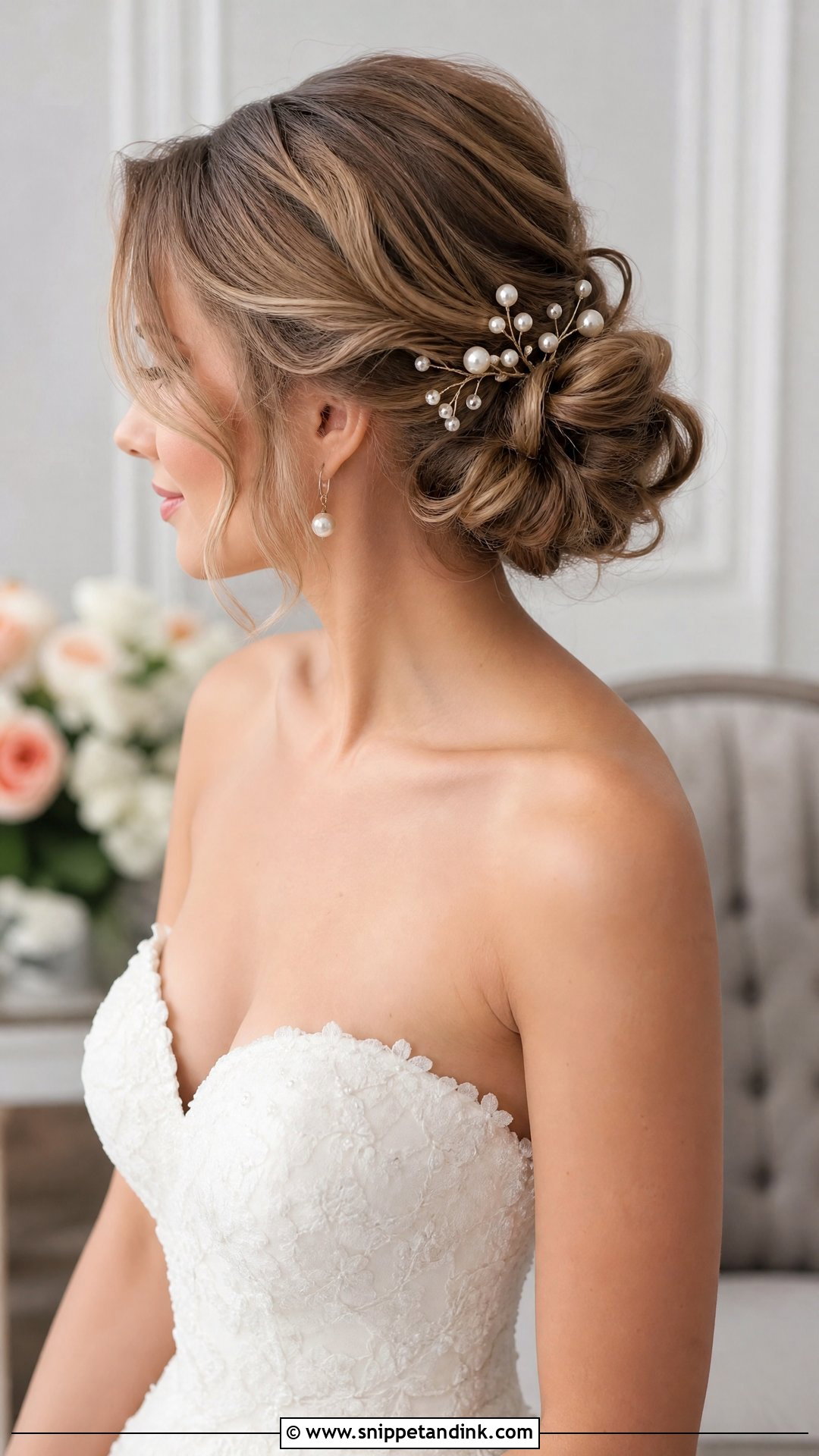 Romantic Low Chignon for Long Hair - Snippet and Ink - 20 Simple Wedding Updos for Long Hair
