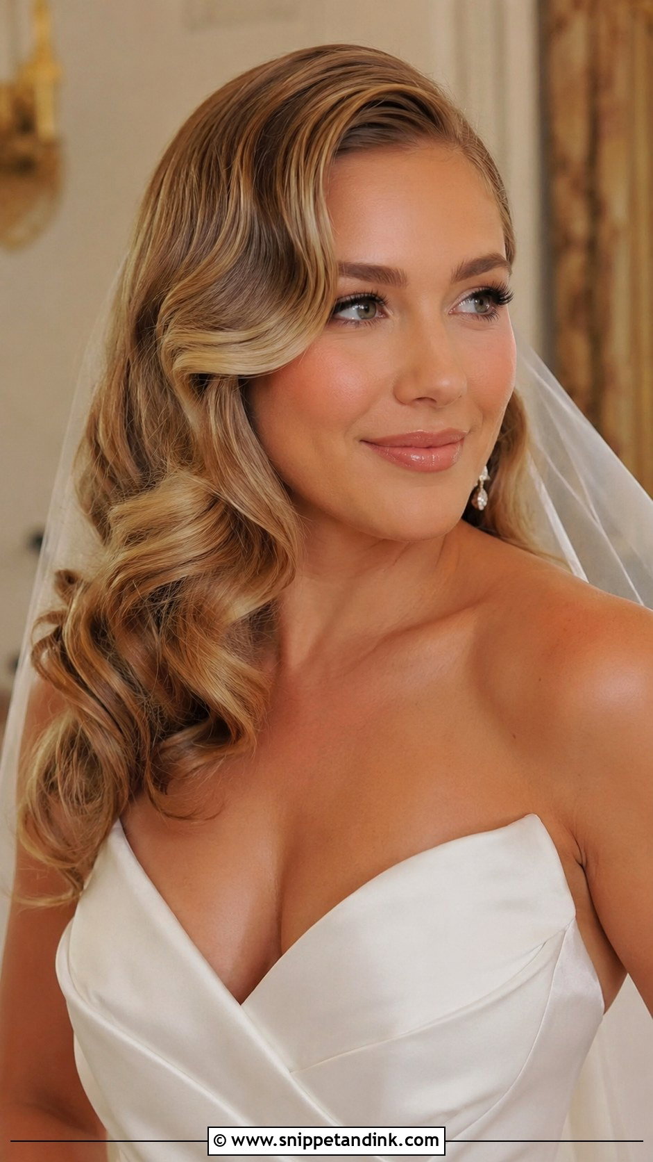 Romantic Old Hollywood Waves - Snippet and Ink - 20 Bridal Guest Hairstyles