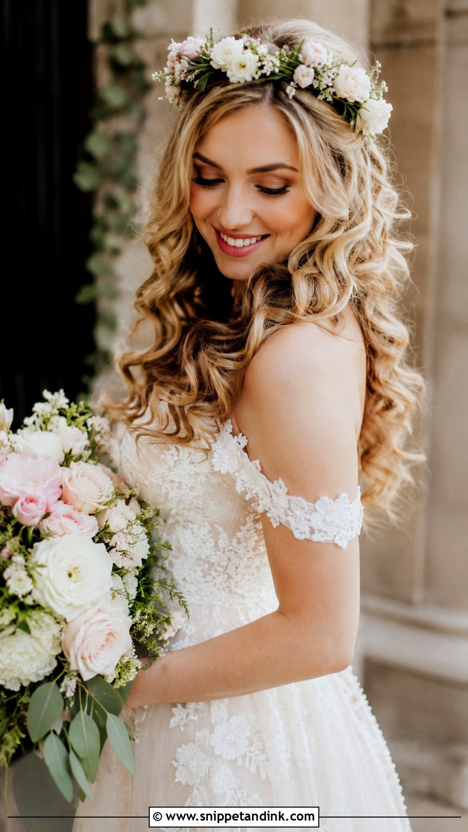 Romantic Ringlets - Snippet and Ink - 20 Simple Bridal Hair Down Ideas