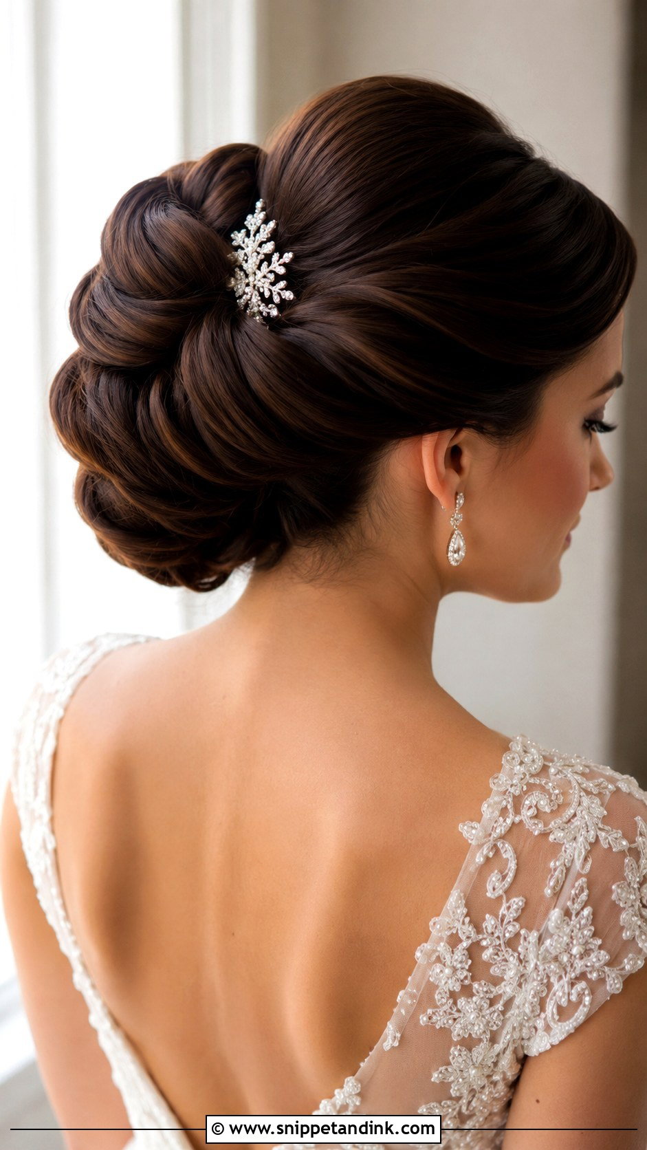Romantic Rolled Updo for Short Hair - Snippet and Ink - 25 Wedding Updos for Short Hair