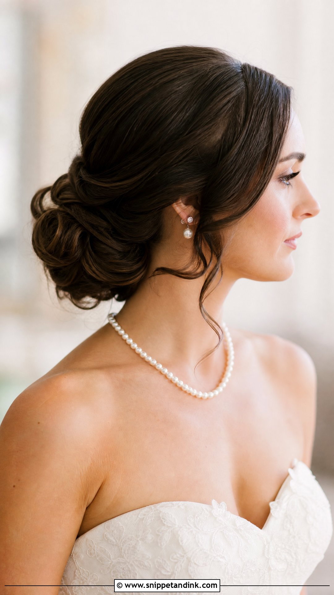 Romantic Side Chignon - Snippet and Ink - 20 Bridal Hair One Side Pulled Back Ideas
