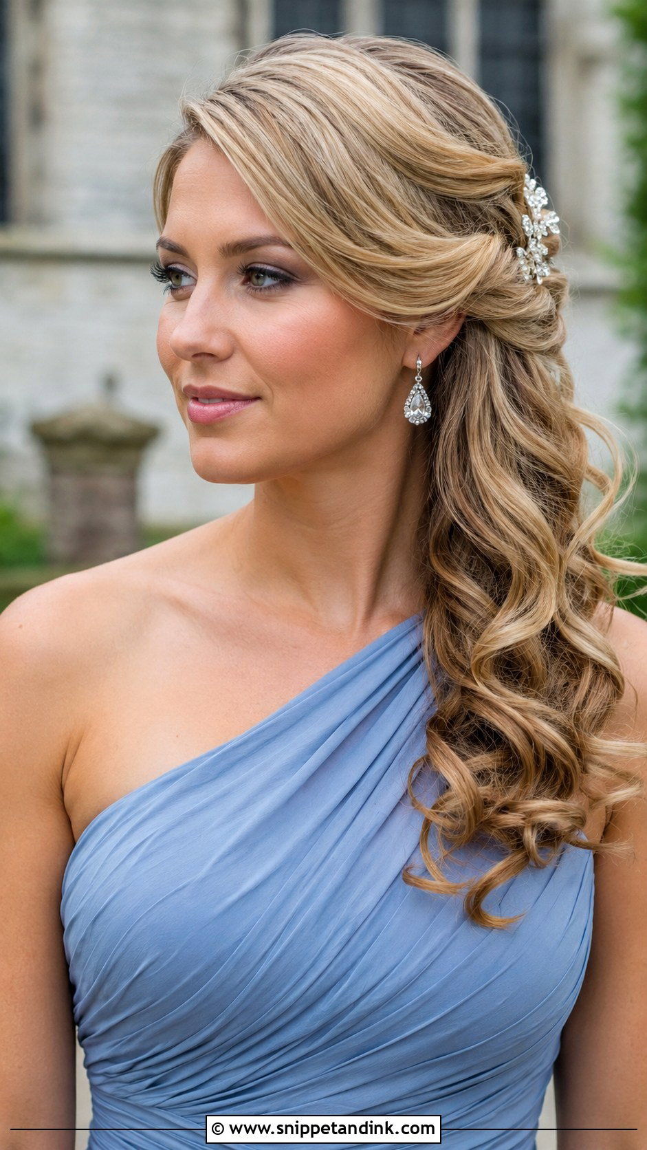 Romantic Side Swept Curls - Snippet and Ink - 20 Hairstyles for Mother of the Groom