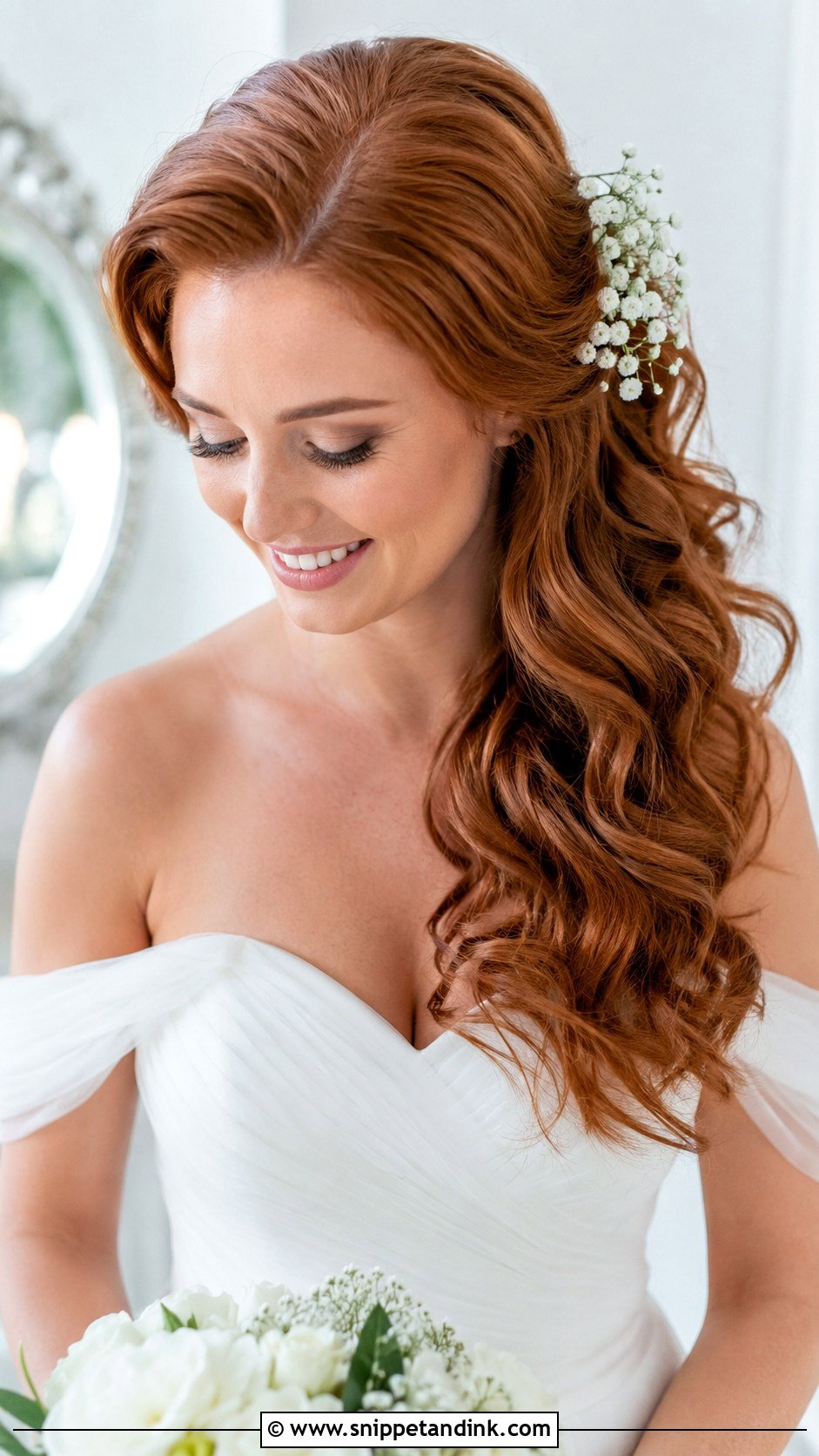 Romantic Side Swept Curls - Snippet and Ink - 25 Christian Bridal Hairstyle Ideas