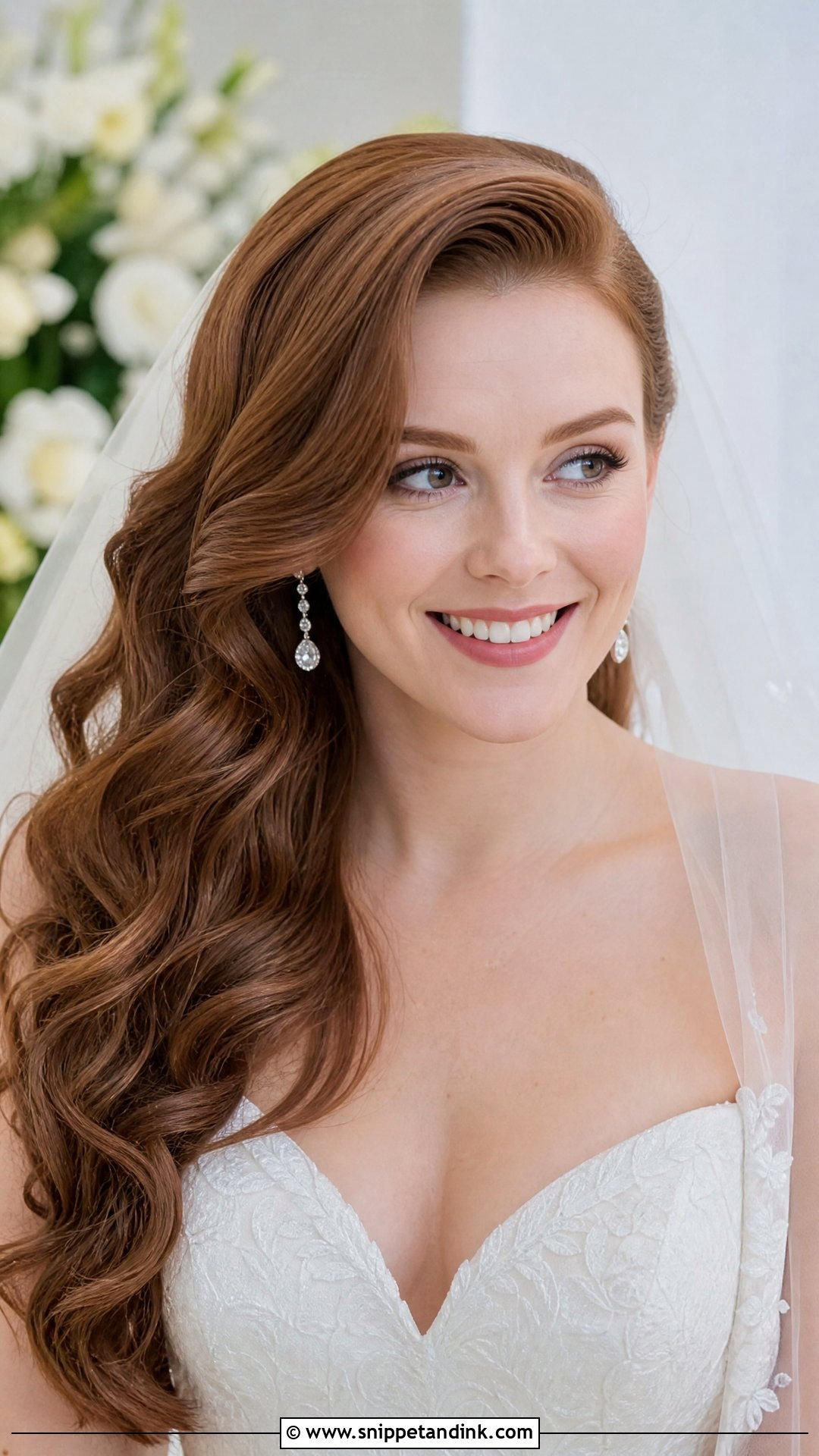 Romantic Side Swept Waves - Snippet and Ink - 20 Bridal Hairstyles Tutorial
