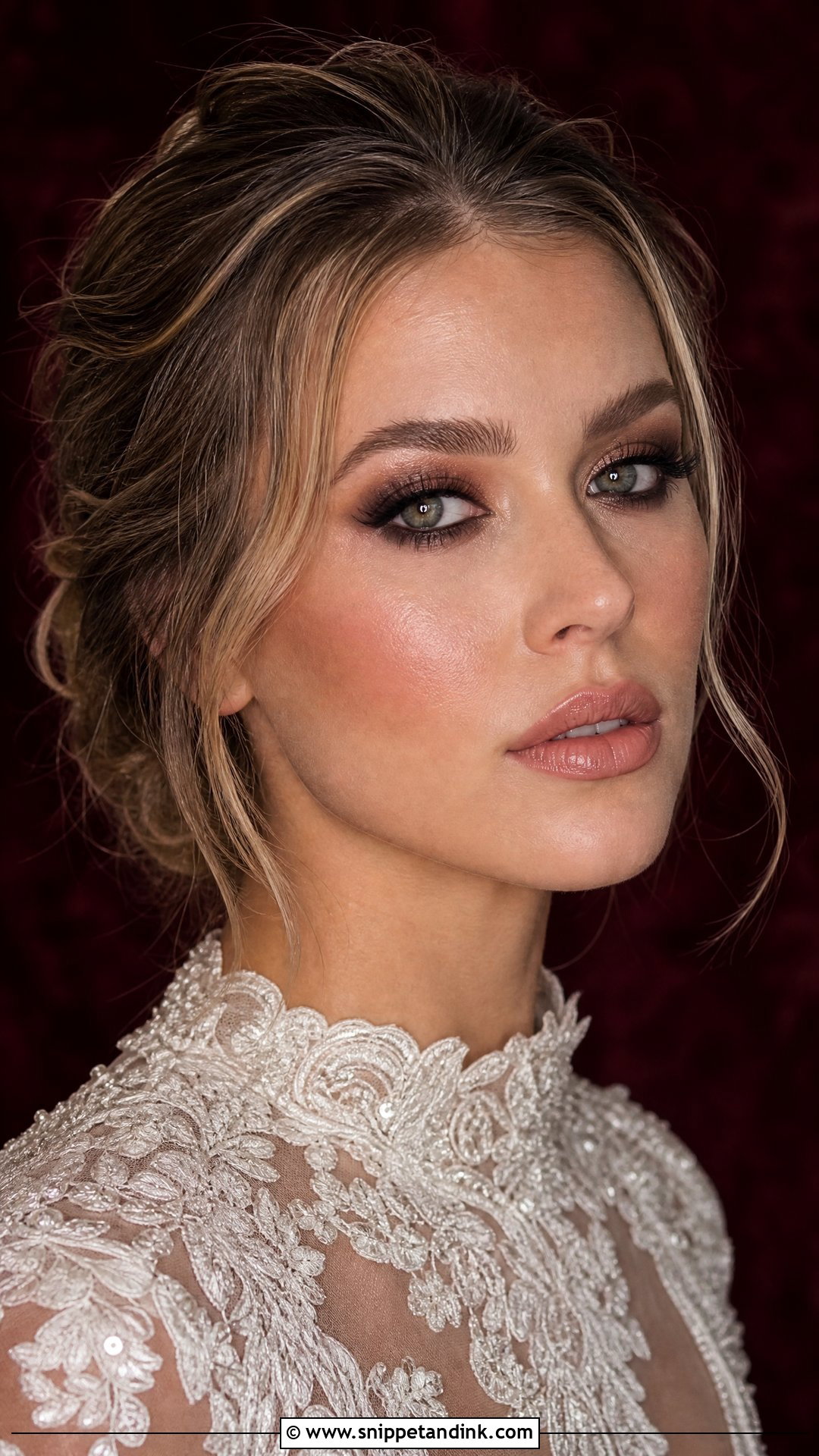 Romantic Smokey Bridal Makeup - Snippet and Ink - 20 Whimsical Wedding Makeup Ideas