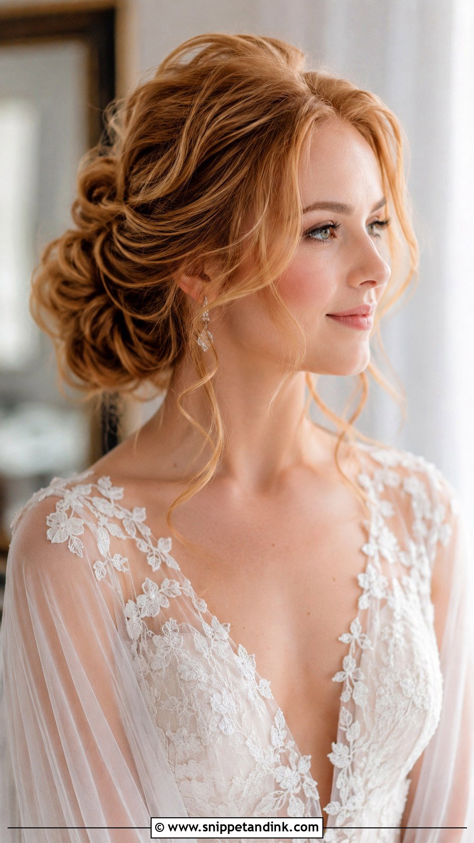 Romantic Textured Low Bun Wedding Hair - Snippet and Ink - 15 Textured Low Bun Wedding Hairstyles