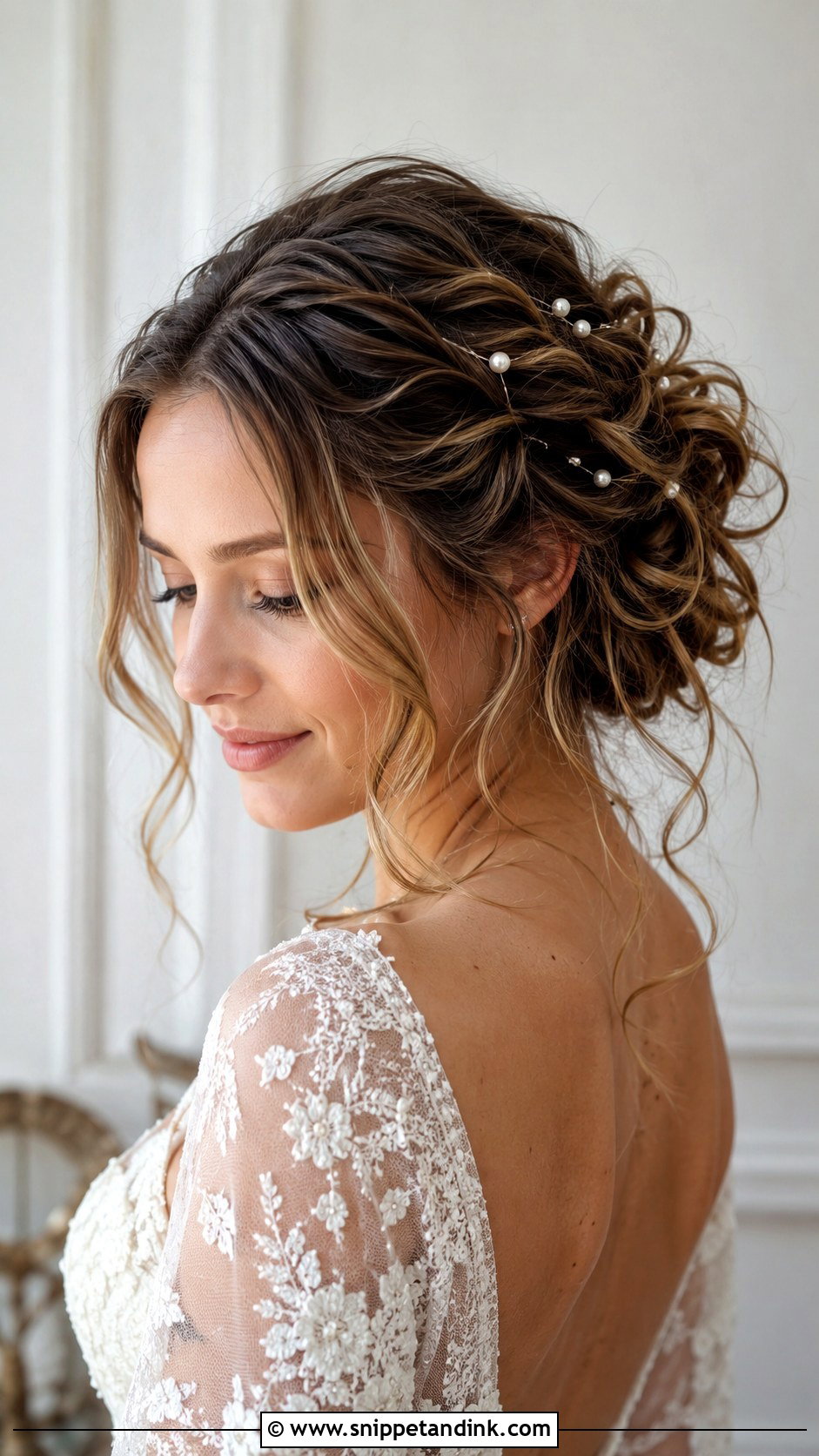 Romantic Textured Updo Bridal Look - Snippet and Ink - 25 Romantic Bridal Hair Ideas