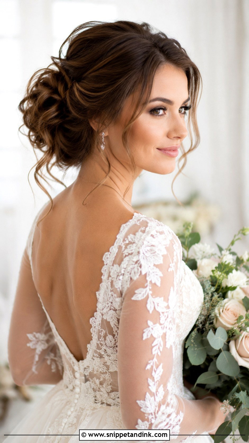 Romantic Updo Wedding Hairstyle - Snippet and Ink - 30 Wedding Hairstyles for Bride