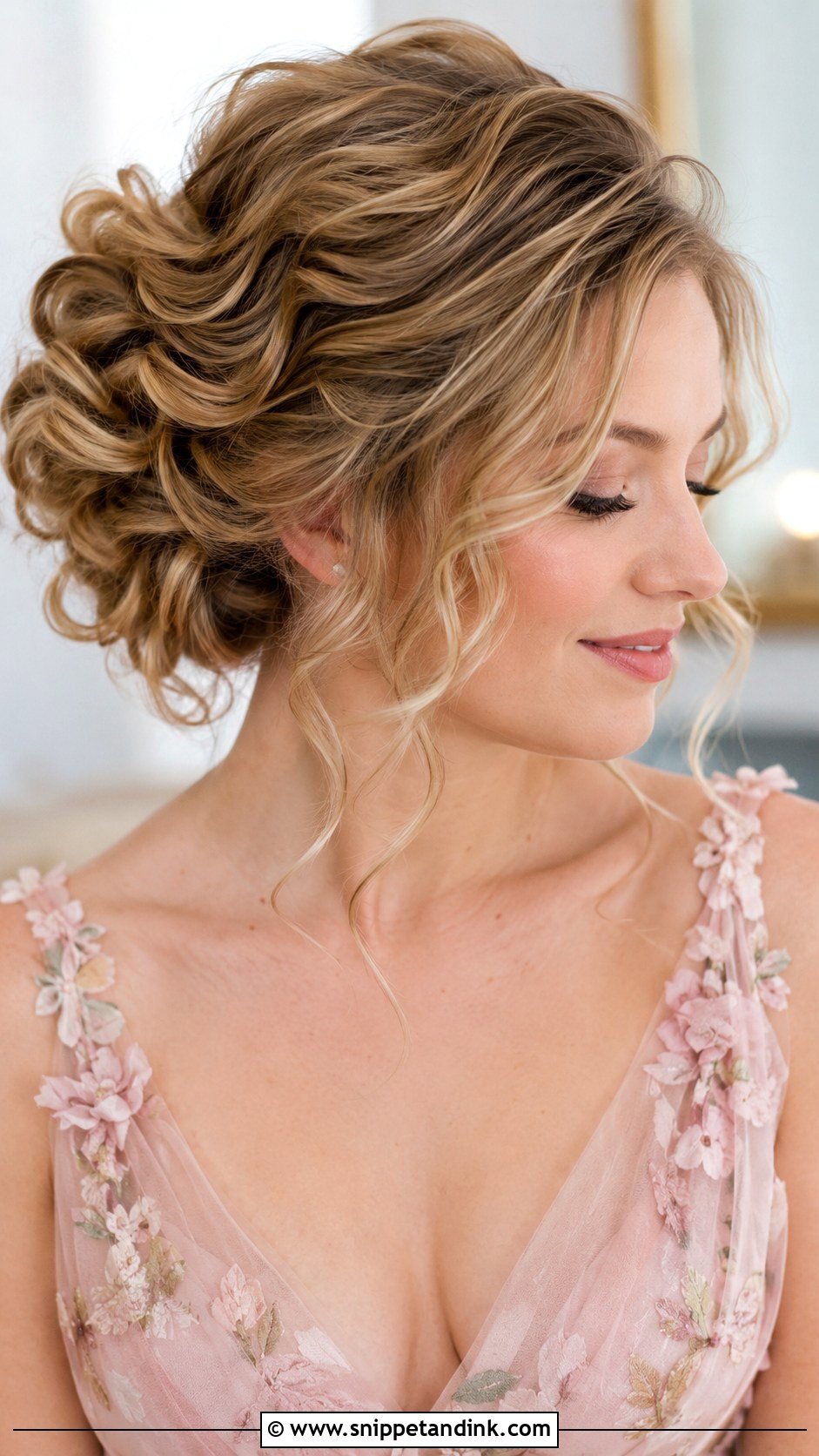 Romantic Updo With Curls - Snippet and Ink - 25 Wedding Guest Hair Updo Ideas
