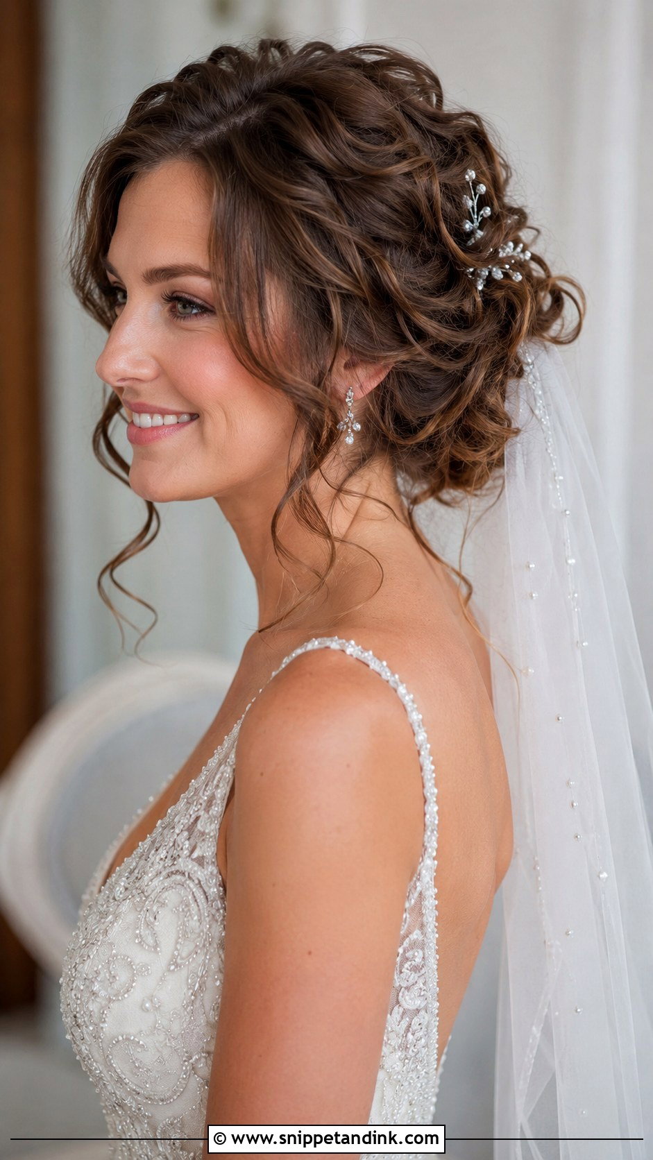 Romantic Updo With Curls - Snippet and Ink - 30 Wedding Hair Ideas