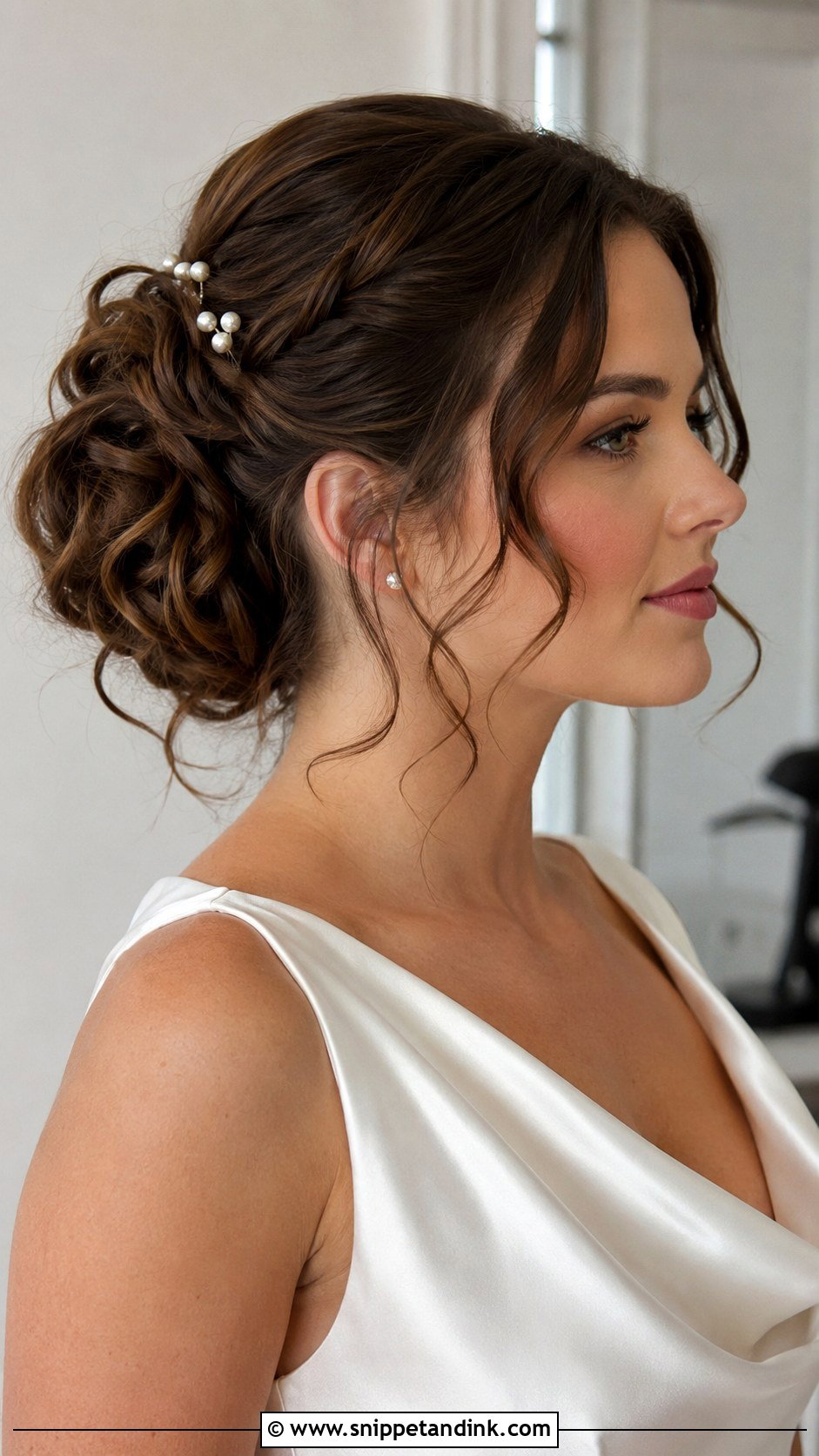 Romantic Updo With Face Framing Pieces - Snippet and Ink - 25 Romantic Bridal Hair Ideas