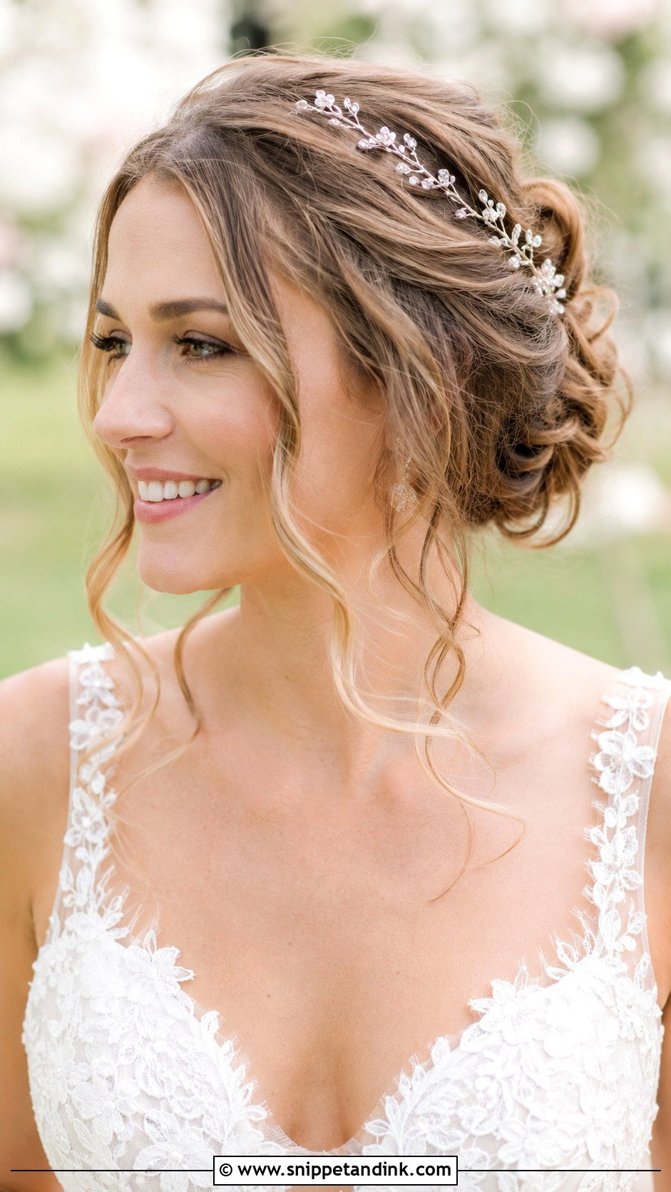 Romantic Updo With Face Framing Pieces - Snippet and Ink - 25 Romantic Wedding Hair Ideas