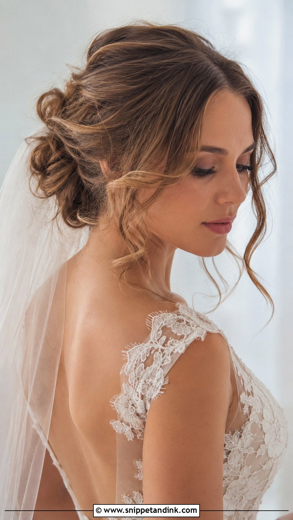 Romantic Updo With Face Framing Tendrils - Snippet and Ink - 20 Bridal Hair Up Do Ideas