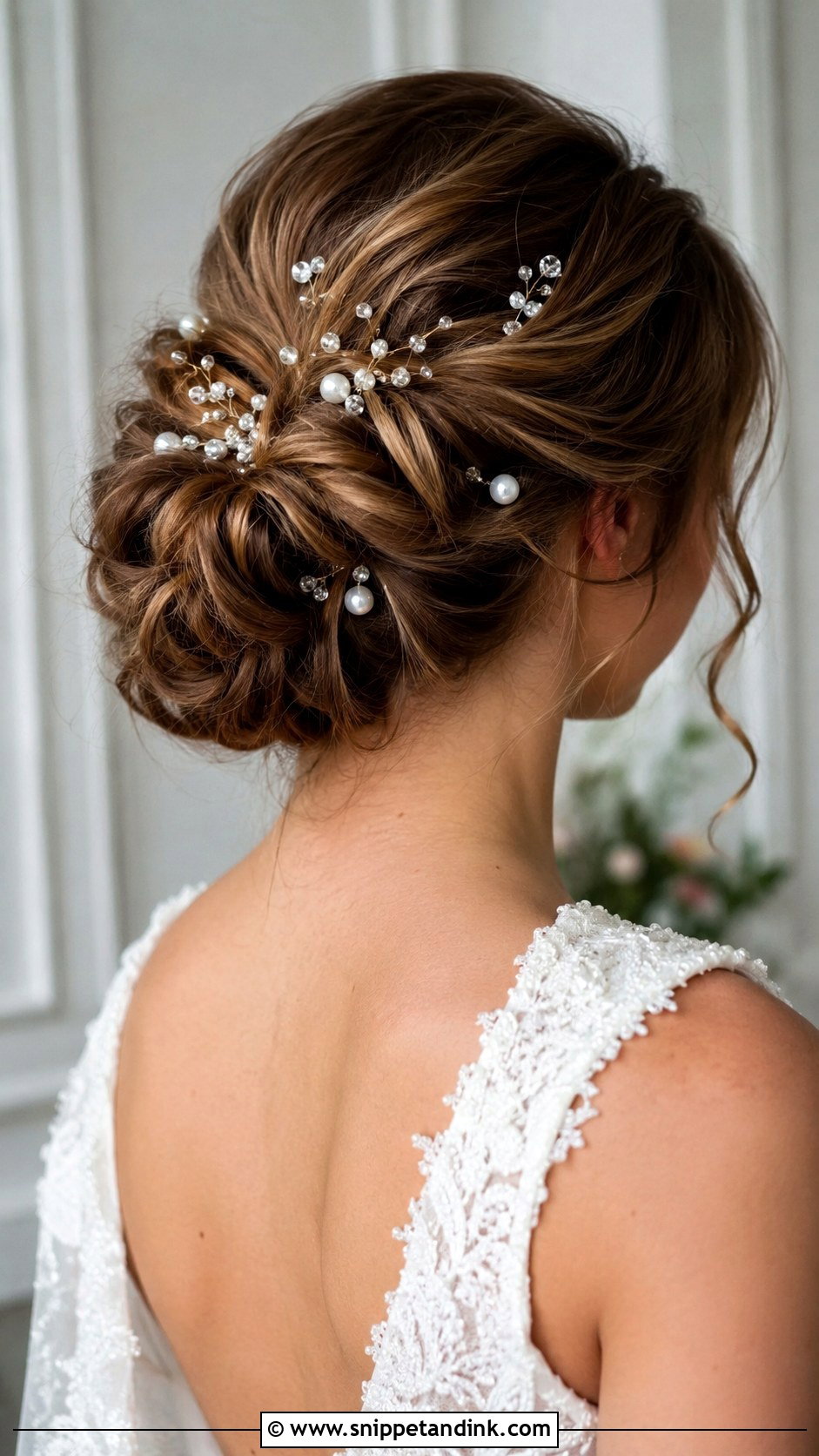 Romantic Updo With Flowing Tendrils - Snippet and Ink - 20 Modern Wedding Hairstyles