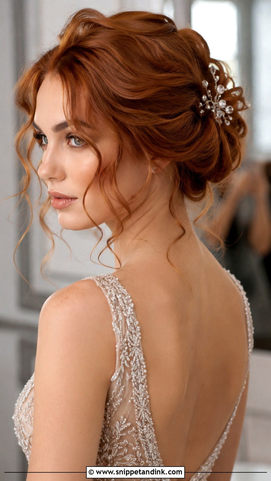 Romantic Updo With Loose Curls - Snippet and Ink - 30 Wedding Guest Hairstyles