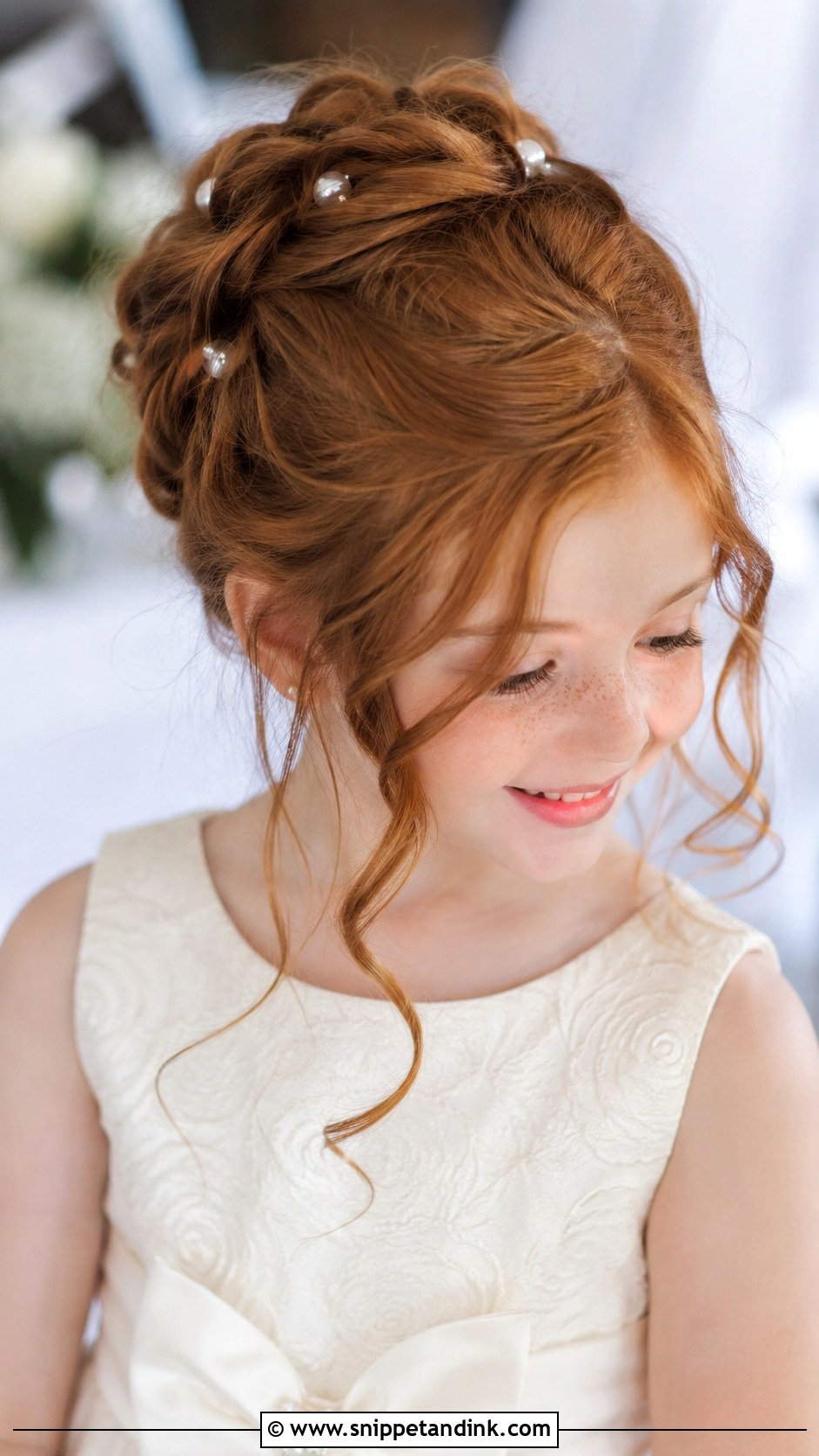 Romantic Updo With Tendrils - Snippet and Ink - 25 Hairstyle for Girls Wedding Ideas
