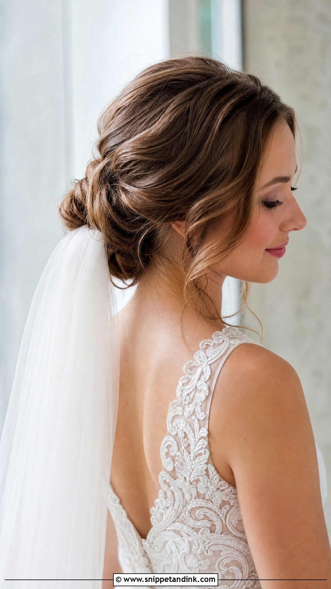 Romantic Updo With Veil - Snippet and Ink - 20 Wedding Hair Inspiration Updo Hairstyle Ideas