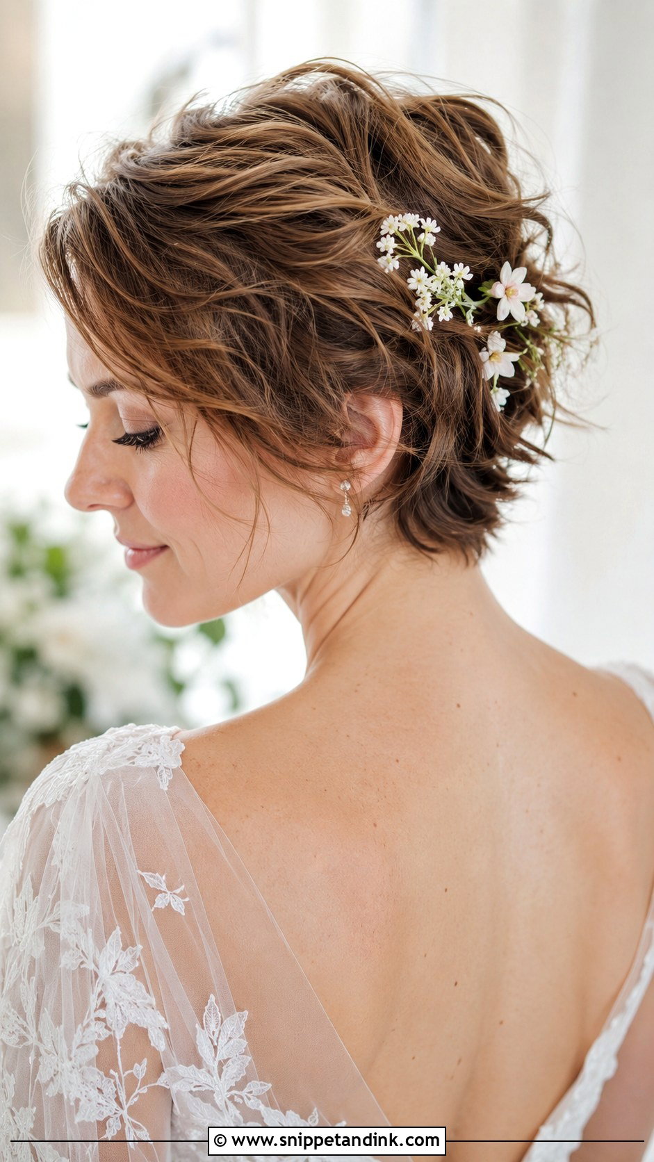 Romantic Updo for Short Pixie - Snippet and Ink - 25 Short Hairstyles for Wedding