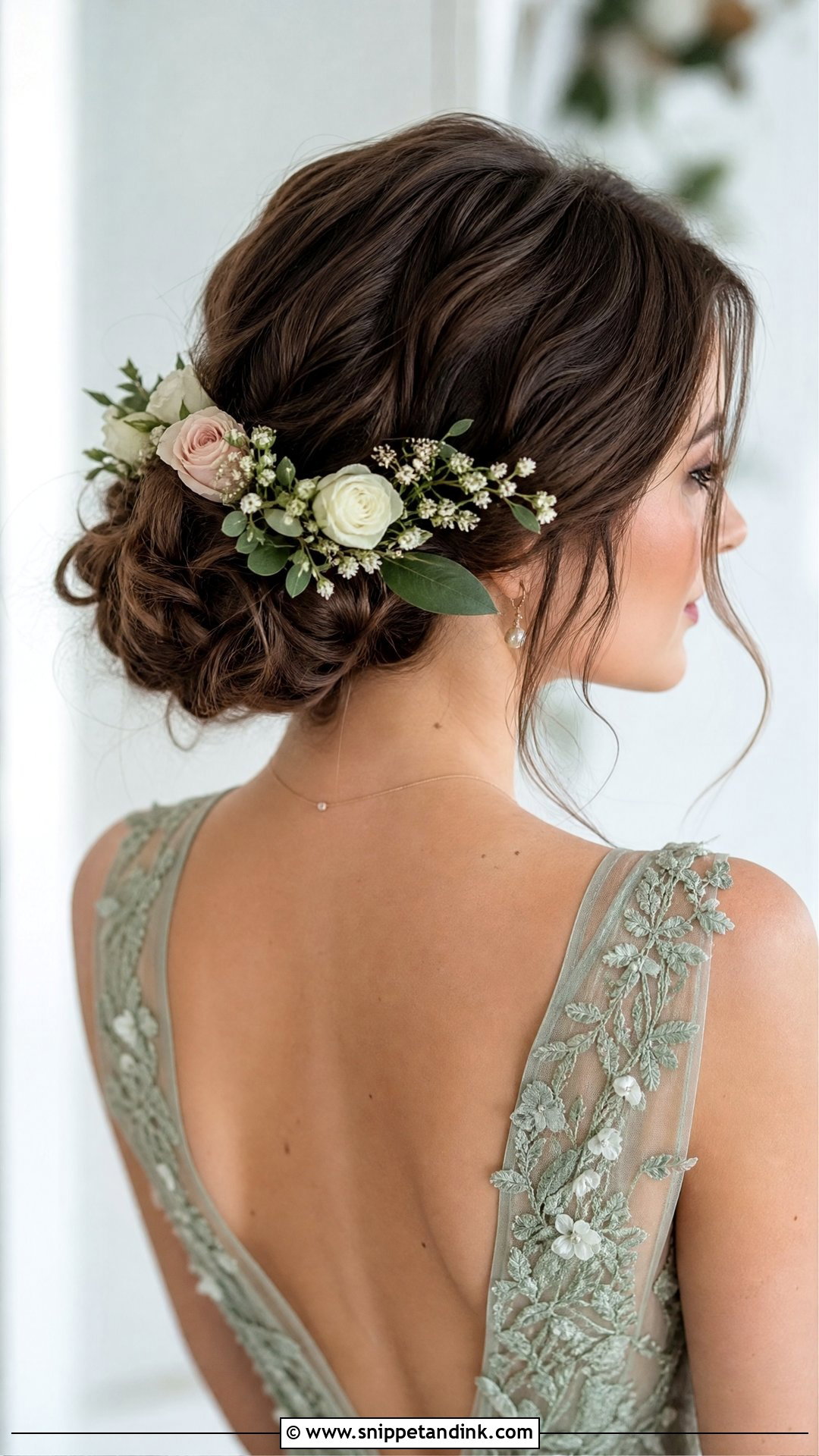 Romantic Updo with Flowers - Snippet and Ink - 20 Mother of the Bride Updo Hairstyles