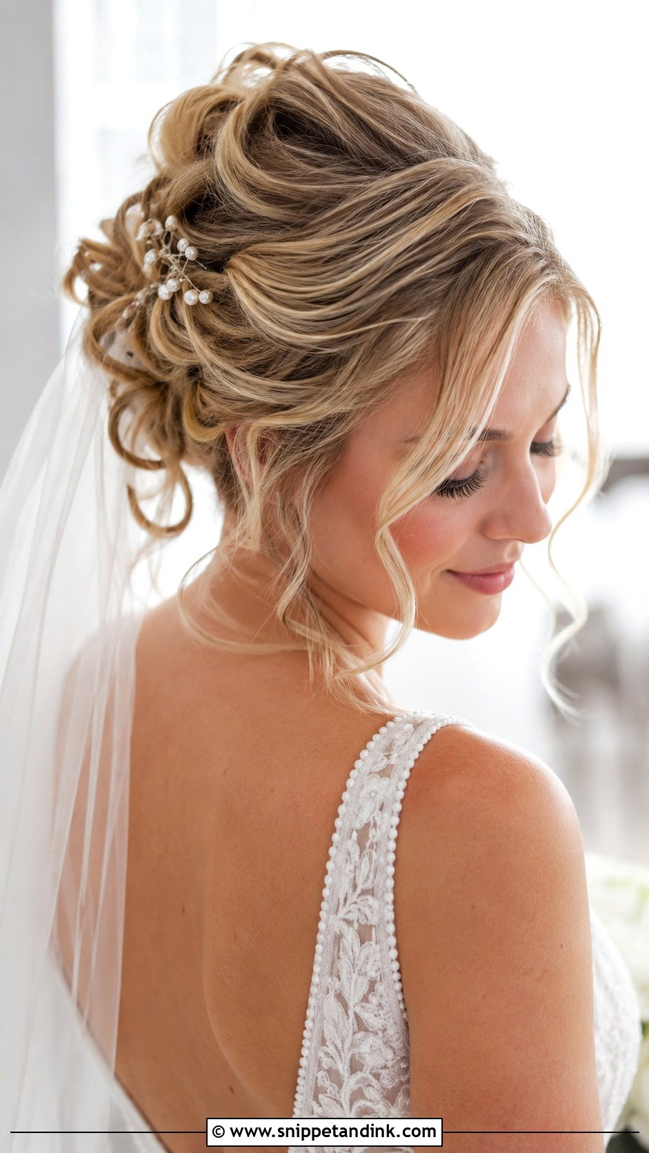 Romantic Updo with Loose Curls - Snippet and Ink - 25 Elegant Bridal Hair Ideas